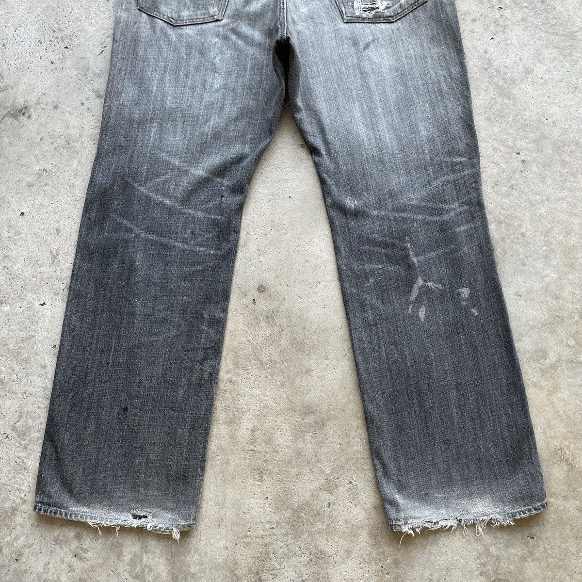 Japanese Brand W37x31.5💥 Japanese Vintage Black Faded Denim Jeans Pants Size US 37 - 9 Thumbnail