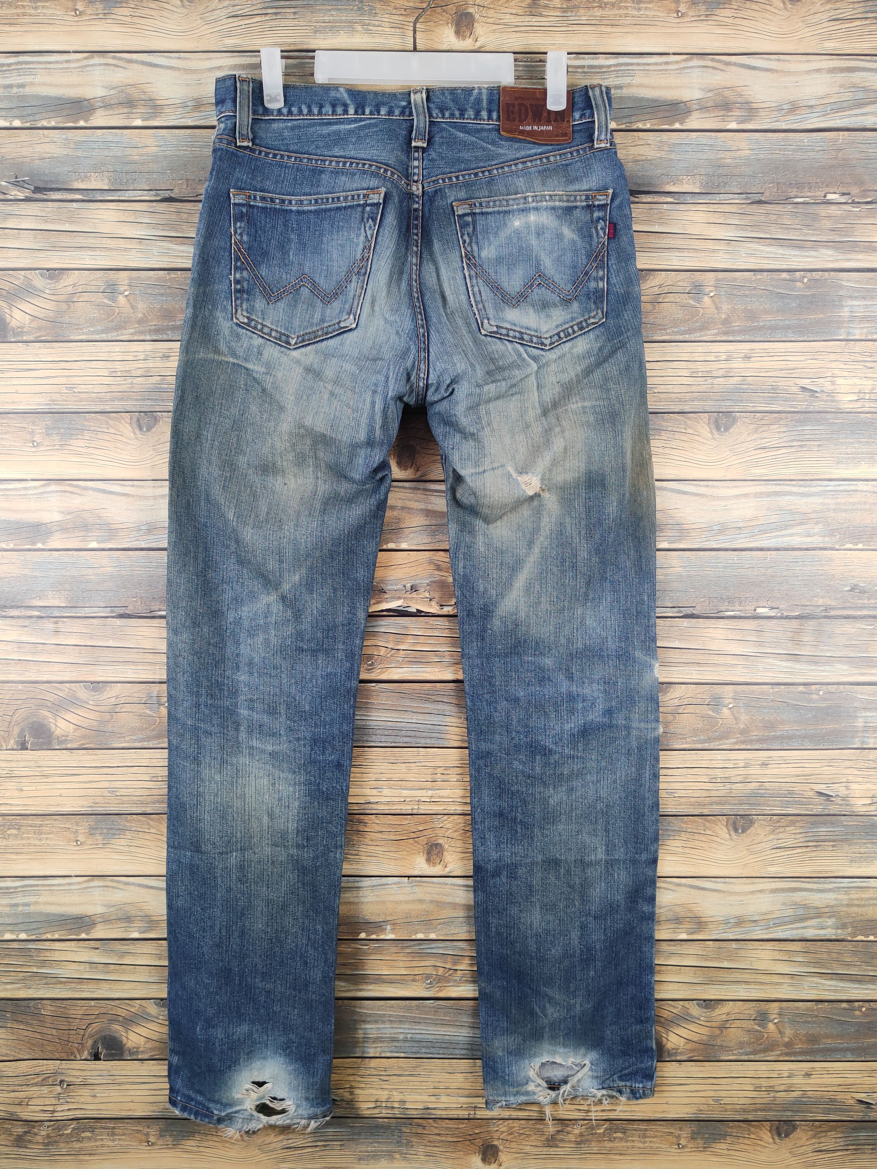 Edwin Edwin Blue Distressed Ripped denim Jeans #W1395 Size US 31 - 9 Thumbnail