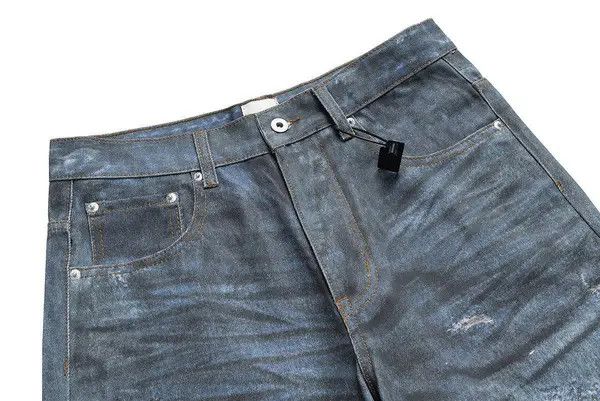 Jean Mashima x Ayami Distressed Dirty Blue Ripped Jeans Size US 32 / EU 48 - 6 Thumbnail