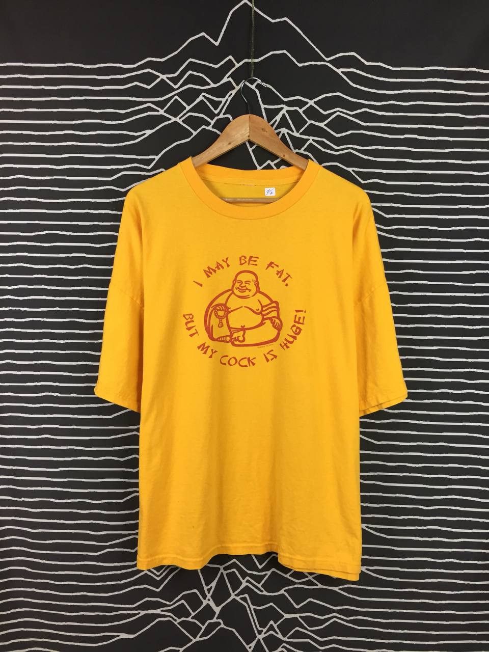 Vintage Vtg iPartyHard I May Be Fat, But My Cock Is Huge Humor Tee Size US XXL / EU 58 / 5 - 1 Thumbnail