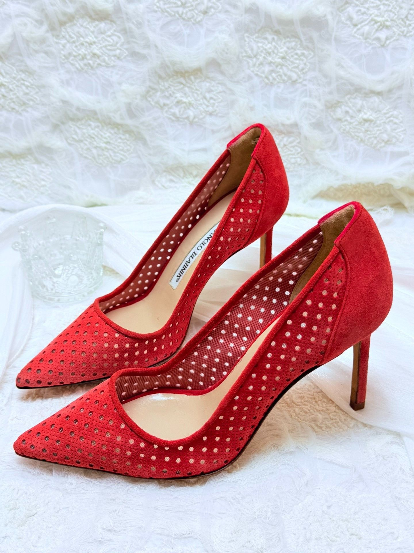 Manolo Blahnik Manolo Blahnik Red Lowtop Sneakers us_5 Women Size US 5 / IT 35 - 1 Thumbnail