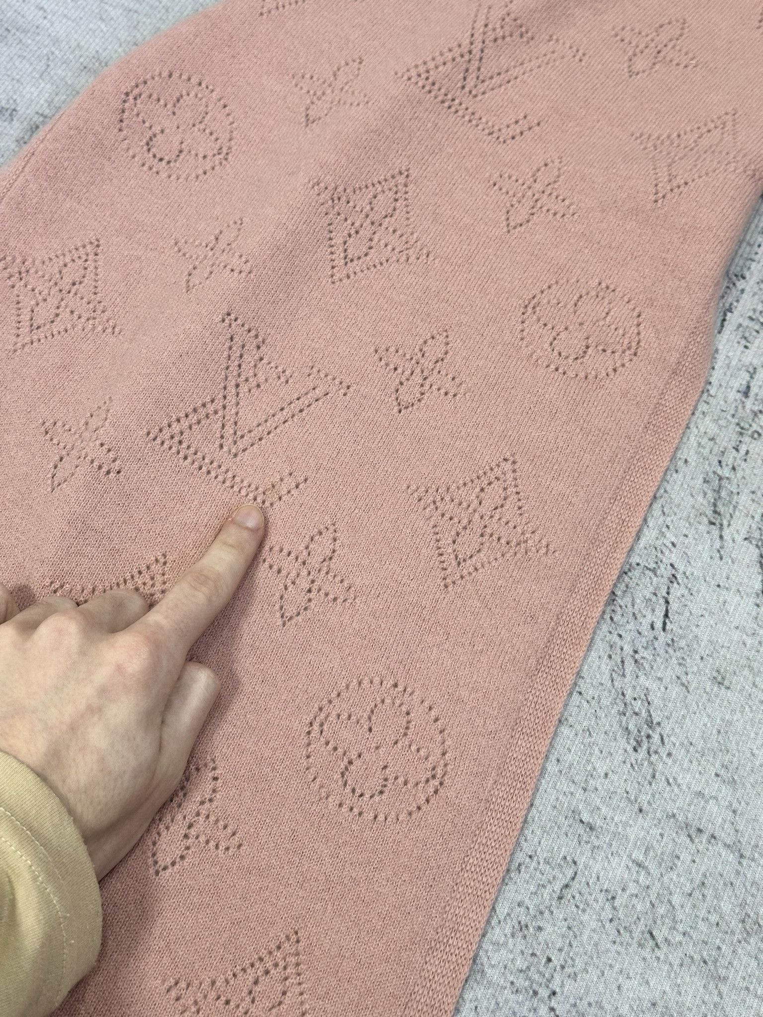 Louis Vuitton Long Scarf LV Logomania Monogram Wool