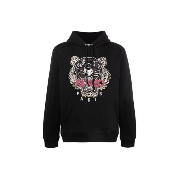 Kenzo KENZO FW21 Black Tiger Embroidery Hooded Sweatshirt -2507 Size US XL / EU 56 / 4 - 1 Thumbnail