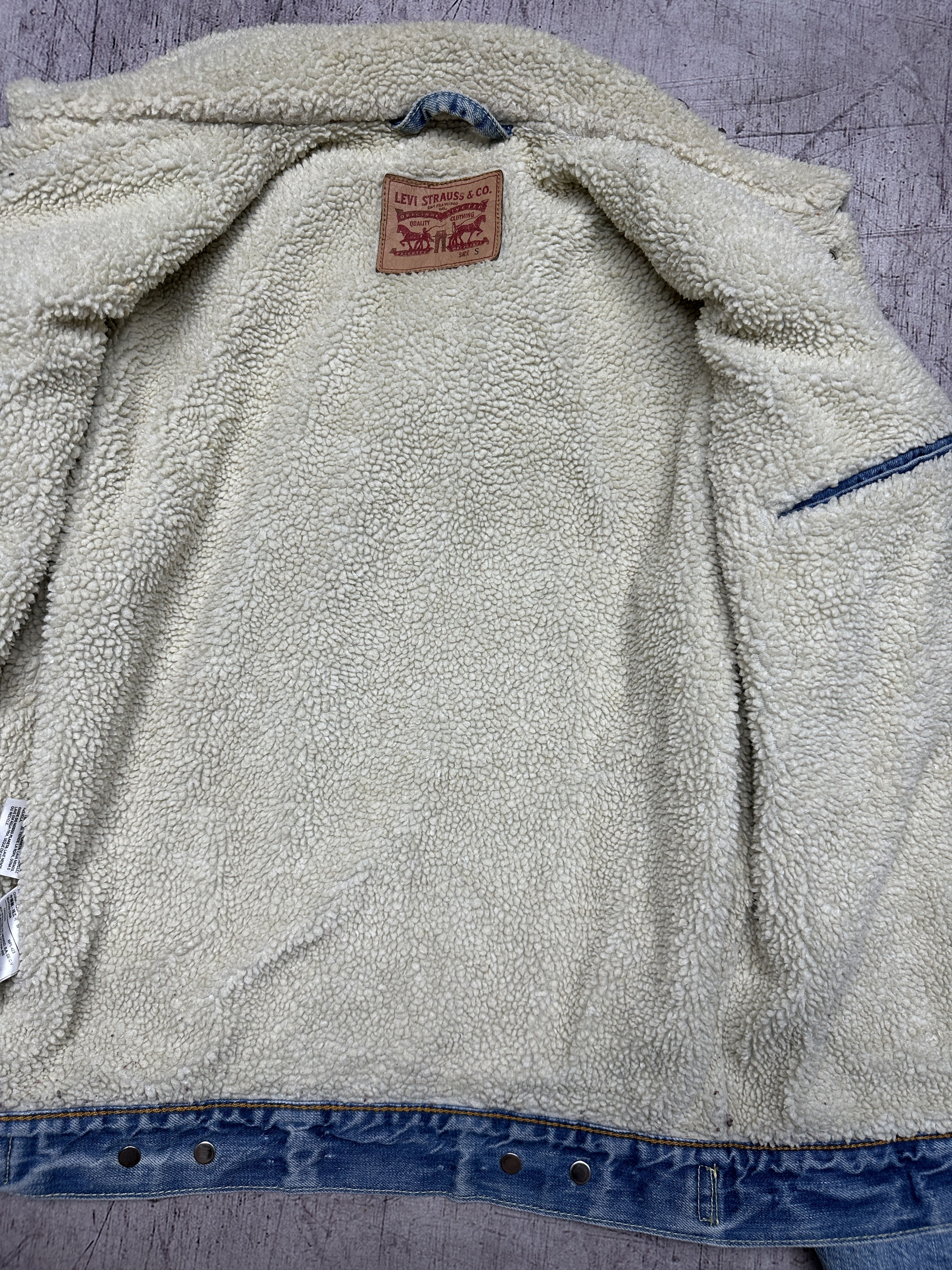 Levi's Levi's Vintage Mens Denim Sherpa Jacket Size US S / EU 44-46 / 1 - 5 Thumbnail