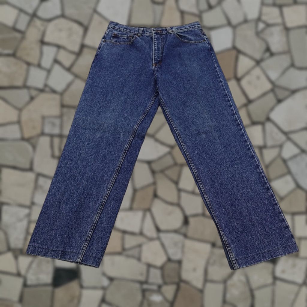 Vintage VINTAGE Solo Semore Jeans Men 34x32 Denim Blue Straight Regular Fit Skater Y2K Mens Size US 34 / EU 50 - 1 Thumbnail