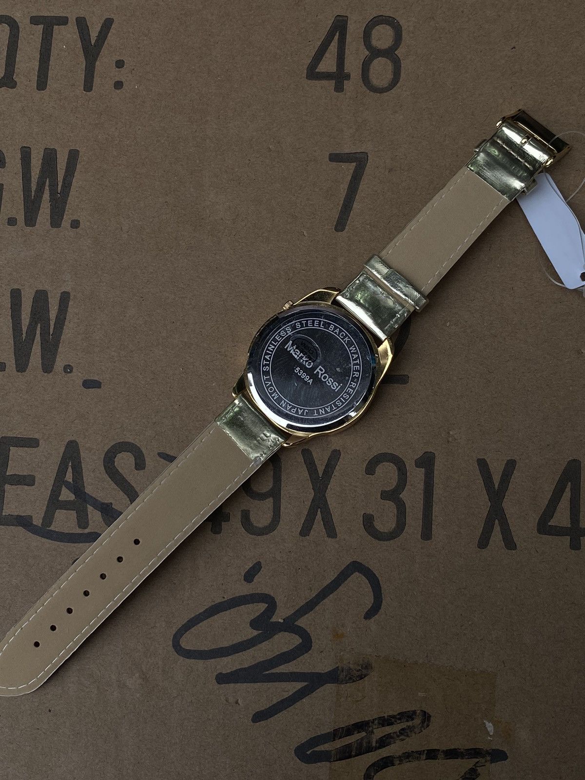 Vintage Marko Rossi Elegance Gold Watch Japanese Brand Size ONE SIZE - 5 Thumbnail