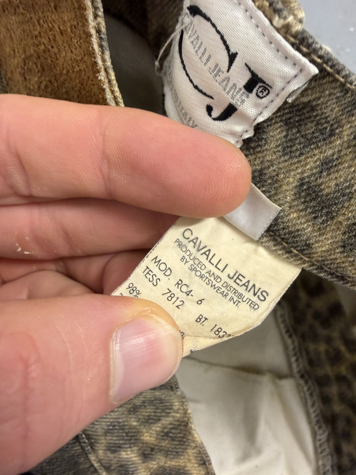 Just Cavalli Vintage Cavalli Jeans Leopard Overprinted Jeans Size 30" / US 8 / IT 44 - 10 Thumbnail