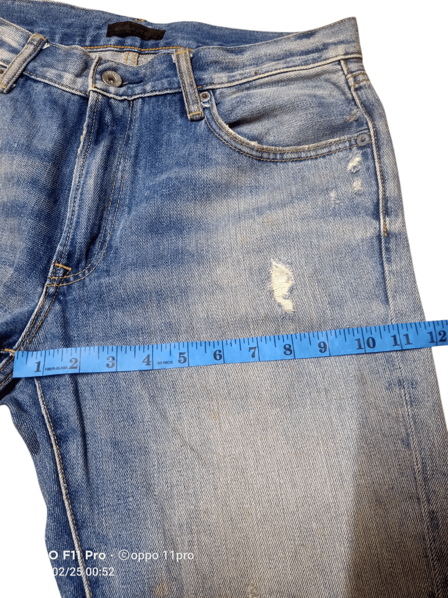 If Six Was Nine × Japanese Brand × Uniqlo Uniqlo Denim Blacktag Distressdenim Size US 32 / EU 48 - 3 Thumbnail