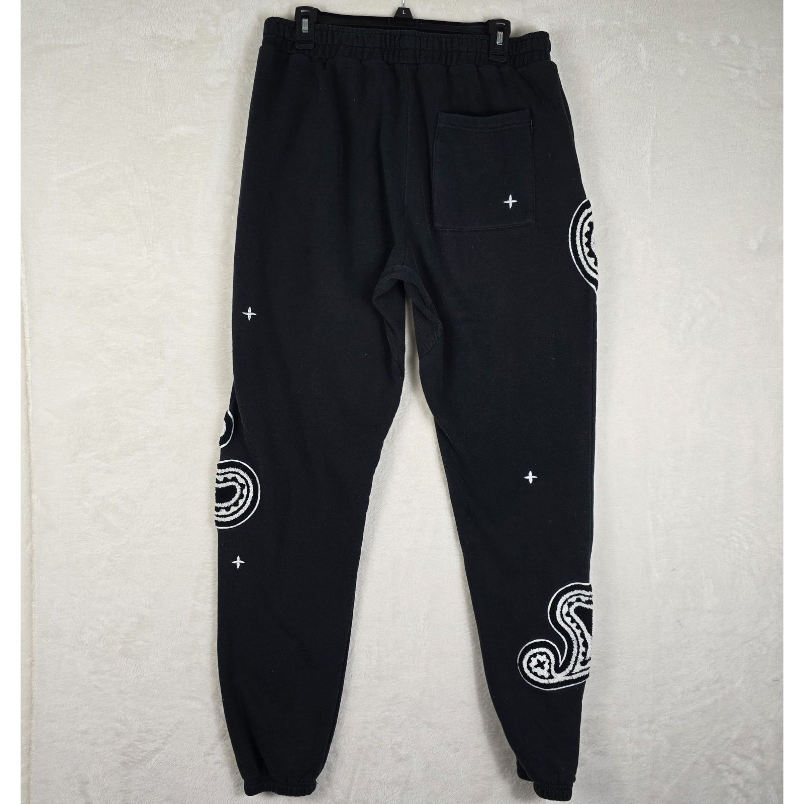 EPTM. EPTM Paisley Embroidered Black Sweatpants Men's Size XL 36 Size US 31 - 8 Thumbnail