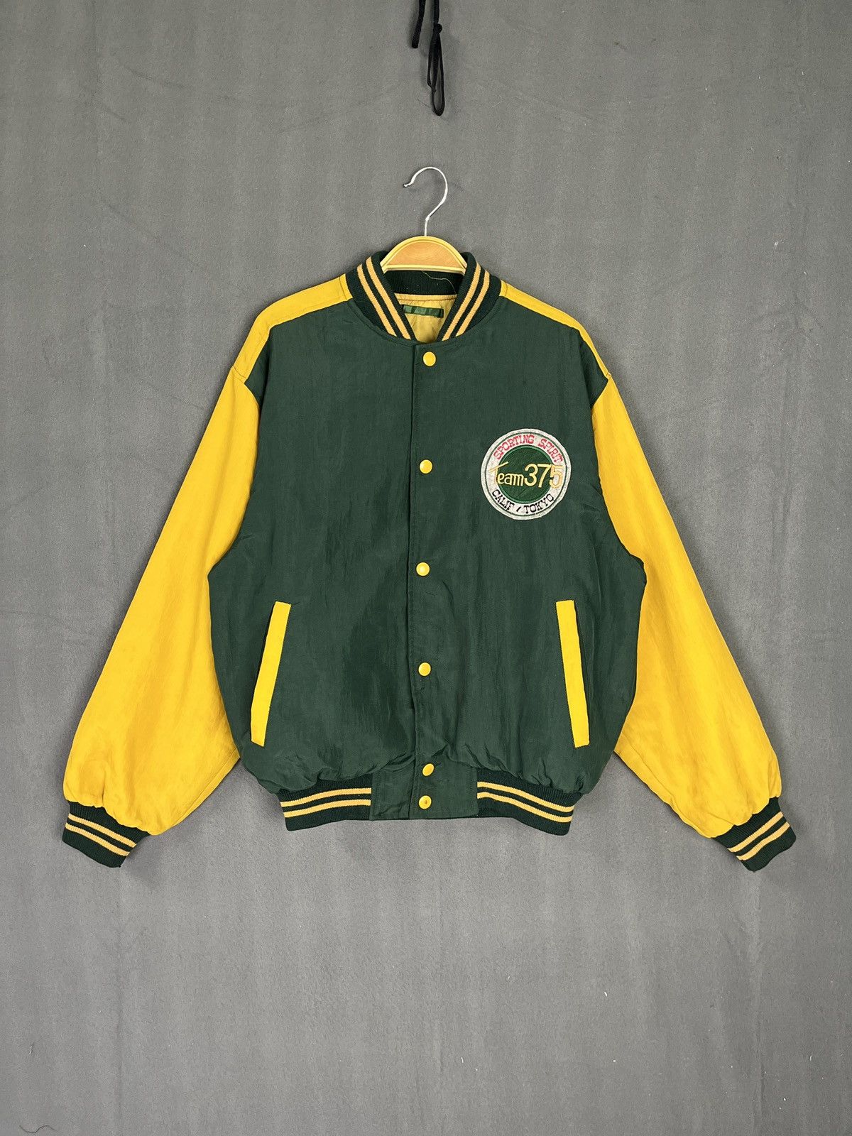 Japanese Brand × Vintage Vintage Team 375 Tokyo Nylon Varsity Jacket Size US S / EU 44-46 / 1 - 1 Thumbnail