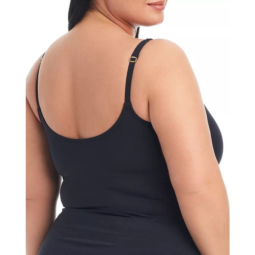 The Unbranded Brand Bleu Rod Beattie Women Black Swim Tankini Top Plus Size 18W Size ONE SIZE - 4 Thumbnail