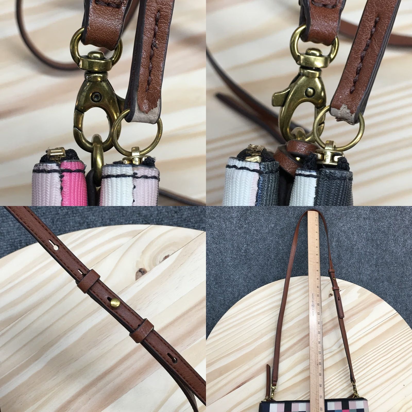 Fossil Fossil Devon Crossbody Bag Multicolor Colorblock Dual Zip Compartment Small Women's Crossbody Bag Size ONE SIZE - 8 Thumbnail