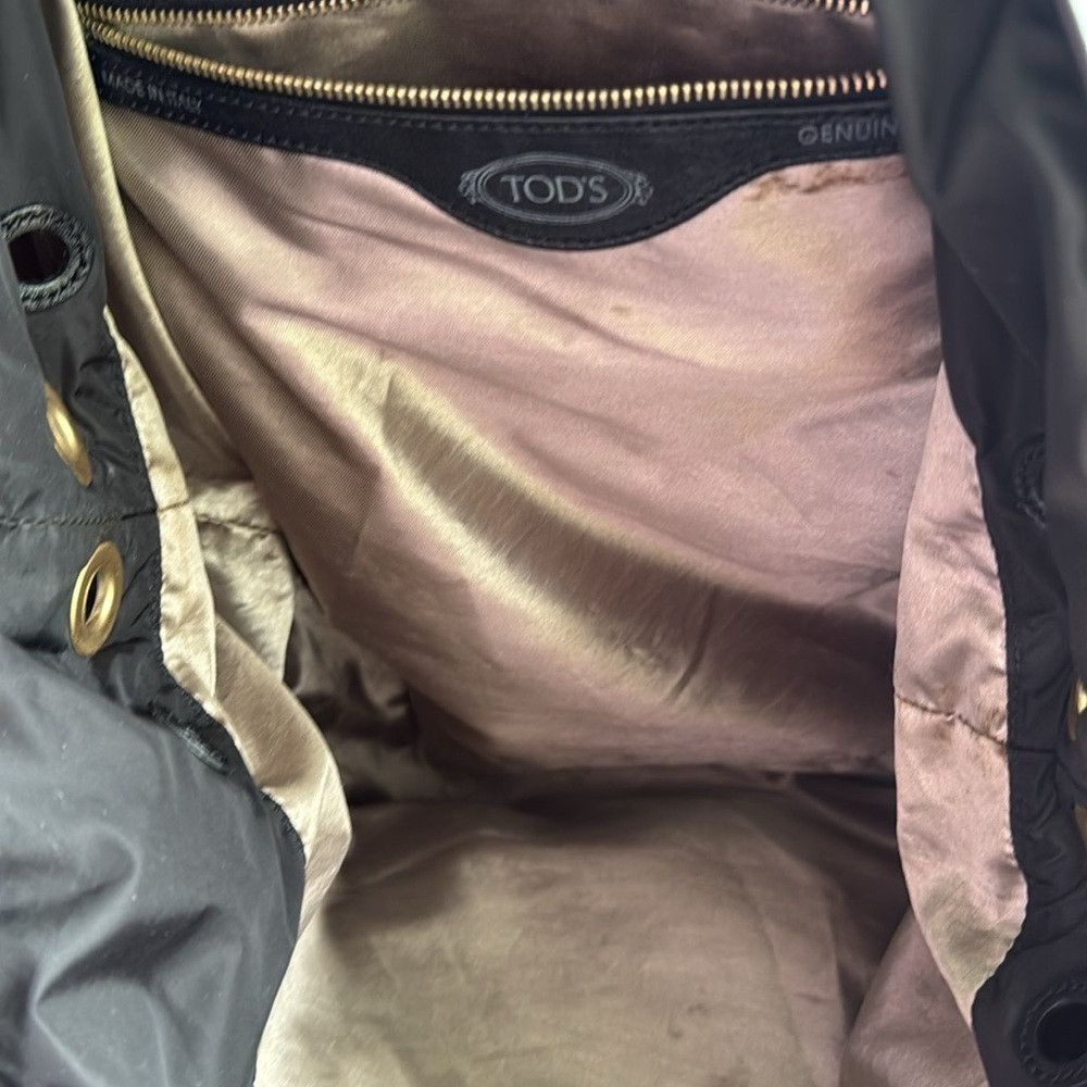 Tod's Tod’s black nylon & leather multi zipper pocket gold hardwa Size ONE SIZE - 6 Thumbnail
