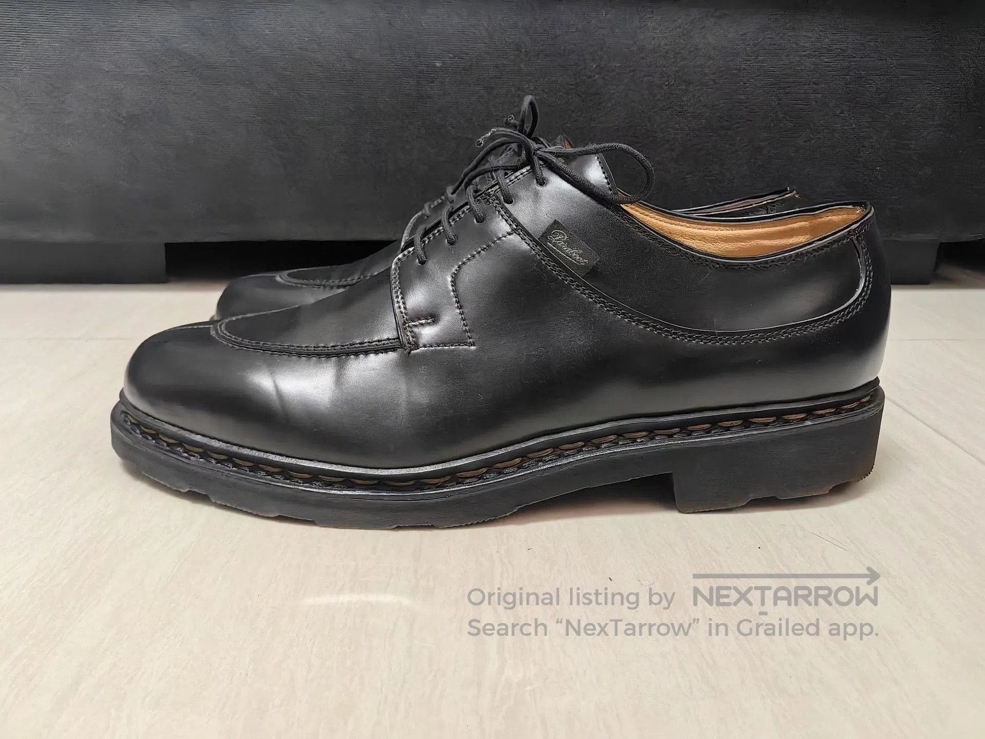 Paraboot Paraboot Avignon Black Leather Shoes. Size US 11 / EU 44 - 3 Thumbnail