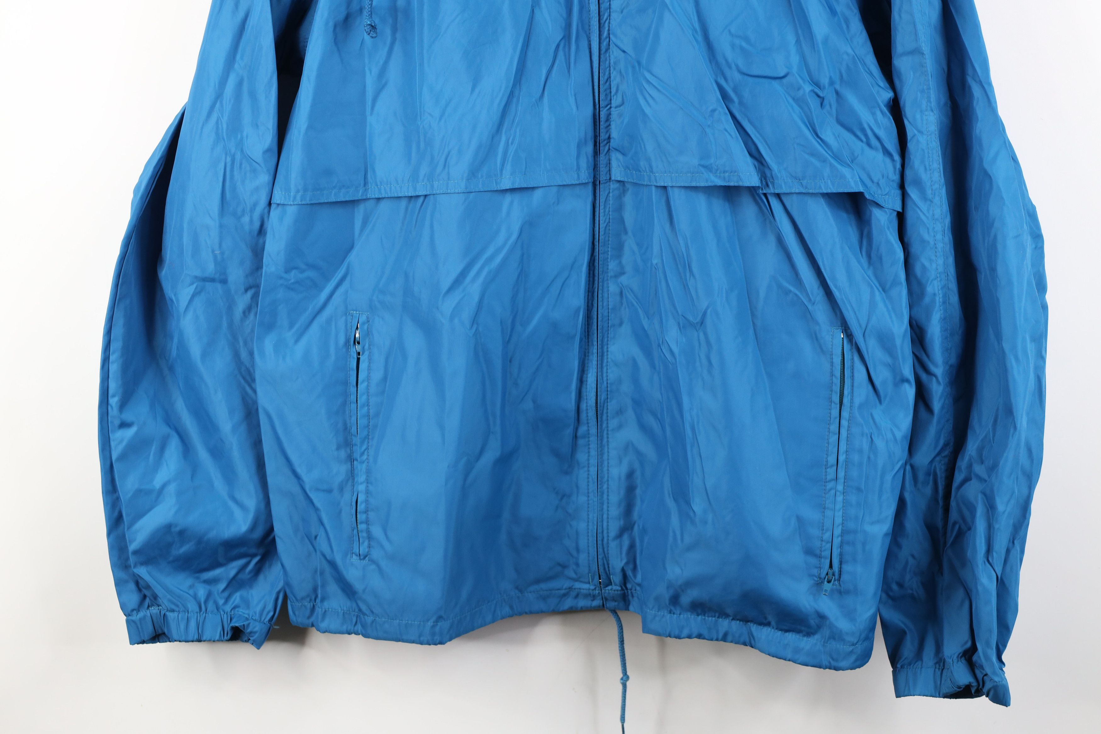 Woolrich Woolen Mills Vintage 90s Woolrich Hooded Windbreaker Jacket Blue Nylon Size US M / EU 48-50 / 2 - 3 Thumbnail