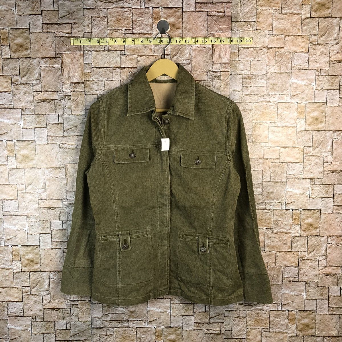 Japanese Brand Elle Plante Green jaket #A824 Size S / US 4 / IT 40 - 1 Thumbnail
