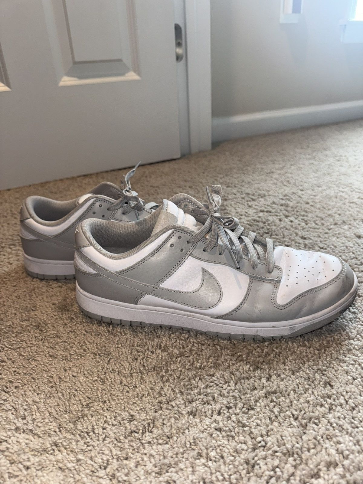 Nike Grey Nike Lows Size US 12 / EU 45 - 16 Thumbnail