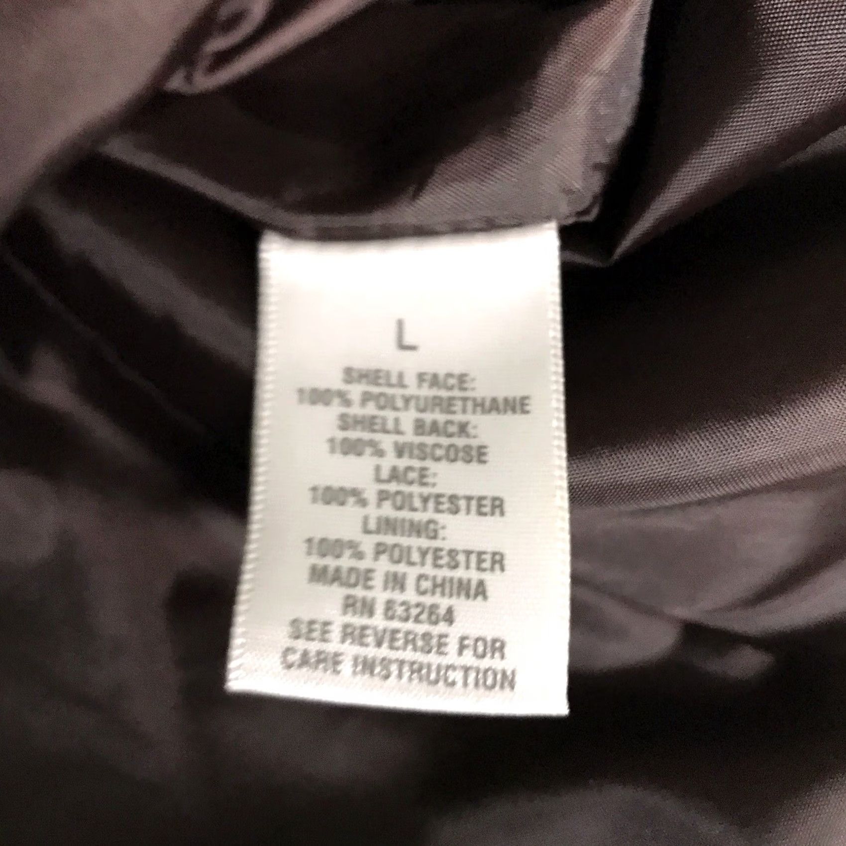 Vintage Dressbarn Women Brown Faux Leather Rugged Ruffled Trim Zip Biker Jacket L Jacket Women Brown Faux Leather Rugged Ruffled Trim Zip Biker Jacket L Size L / US 10 / IT 46 - 4 Thumbnail