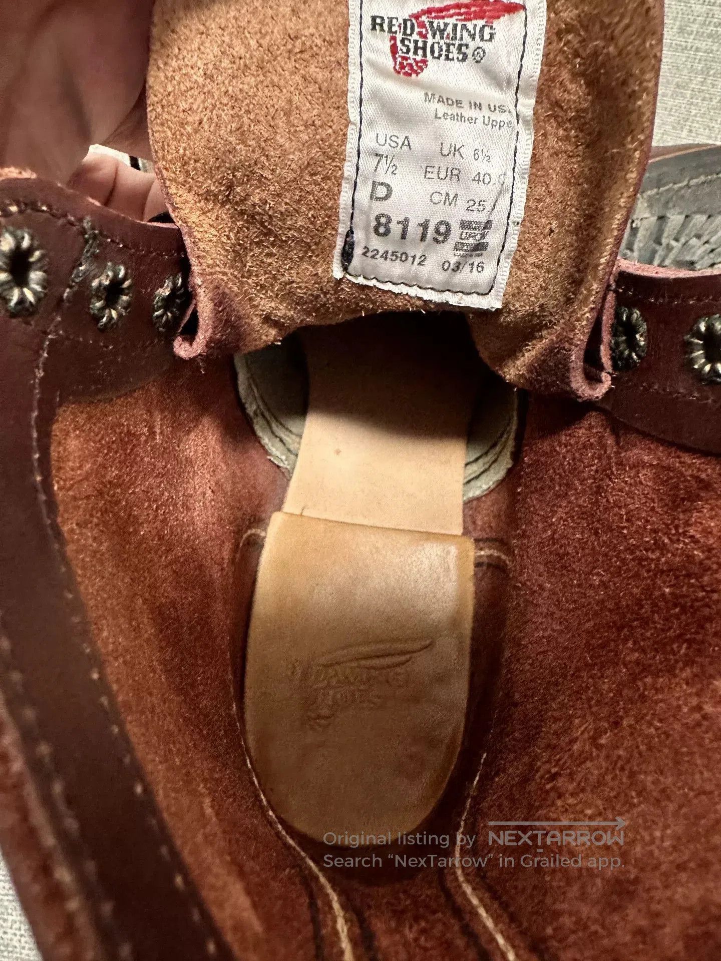 Red Wing Red Wing 8119 7.5D Boots. Size US 7.5 / EU 40-41 - 9 Thumbnail