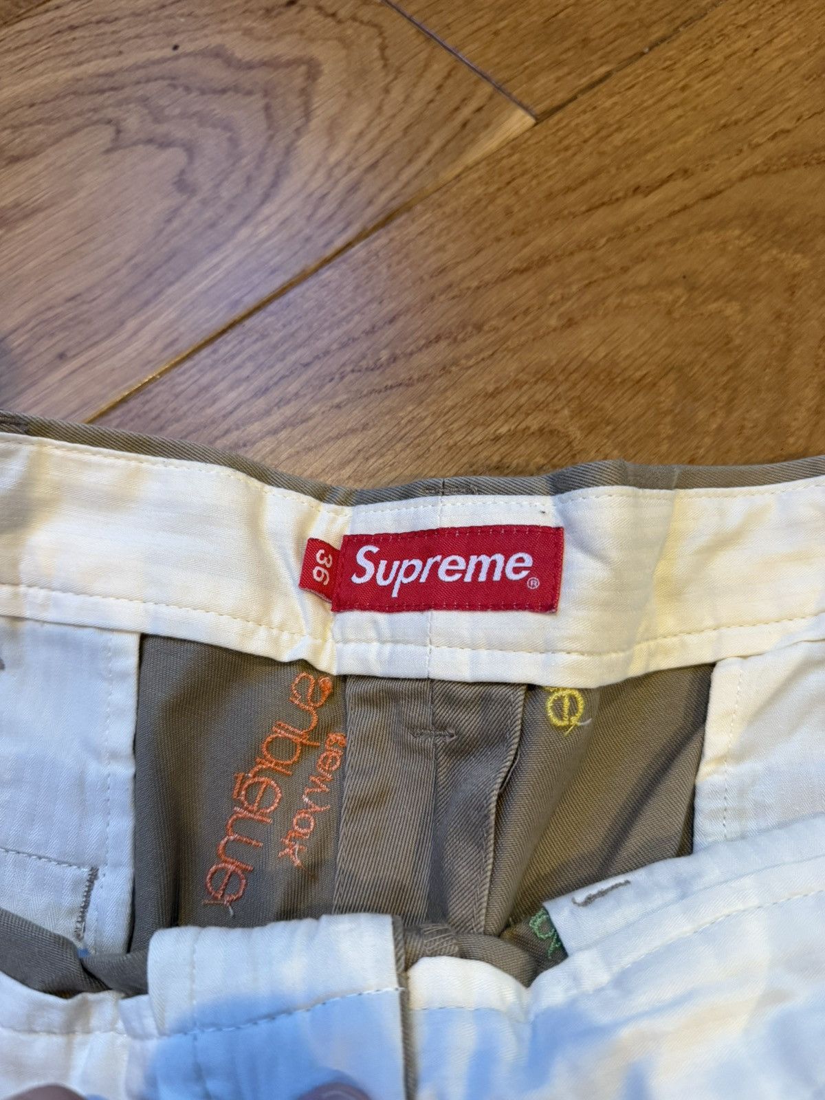 Supreme Supreme Classic Logo Chino Short SS23 Beige Size US 36 / EU 52 - 3 Thumbnail