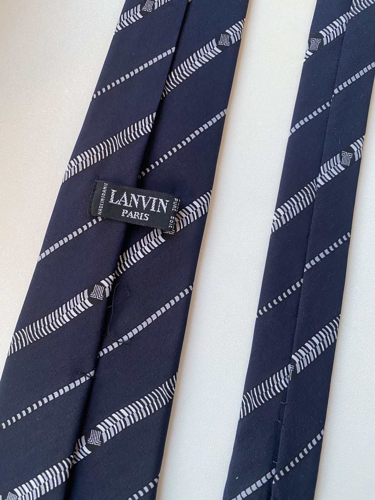 Lanvin 🔥 Vintage Lanvin Luxury Pattern Tie Size ONE SIZE - 11 Thumbnail