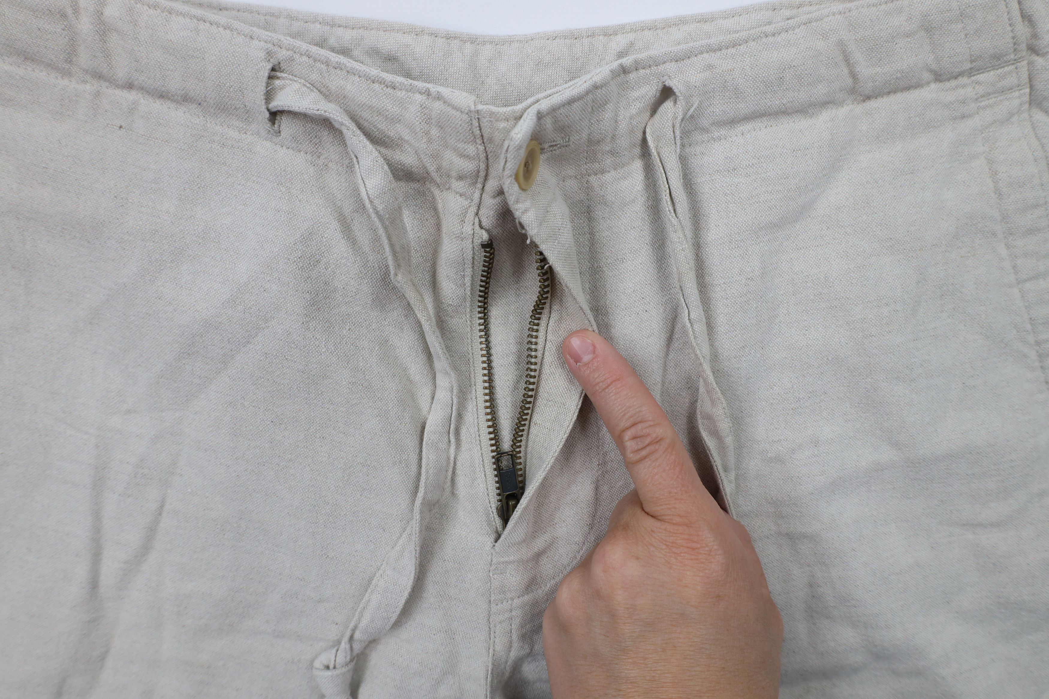 Vintage Vintage 90s Streetwear Wide Leg Harem Beach Pants Beige Size US 32 / EU 48 - 5 Thumbnail