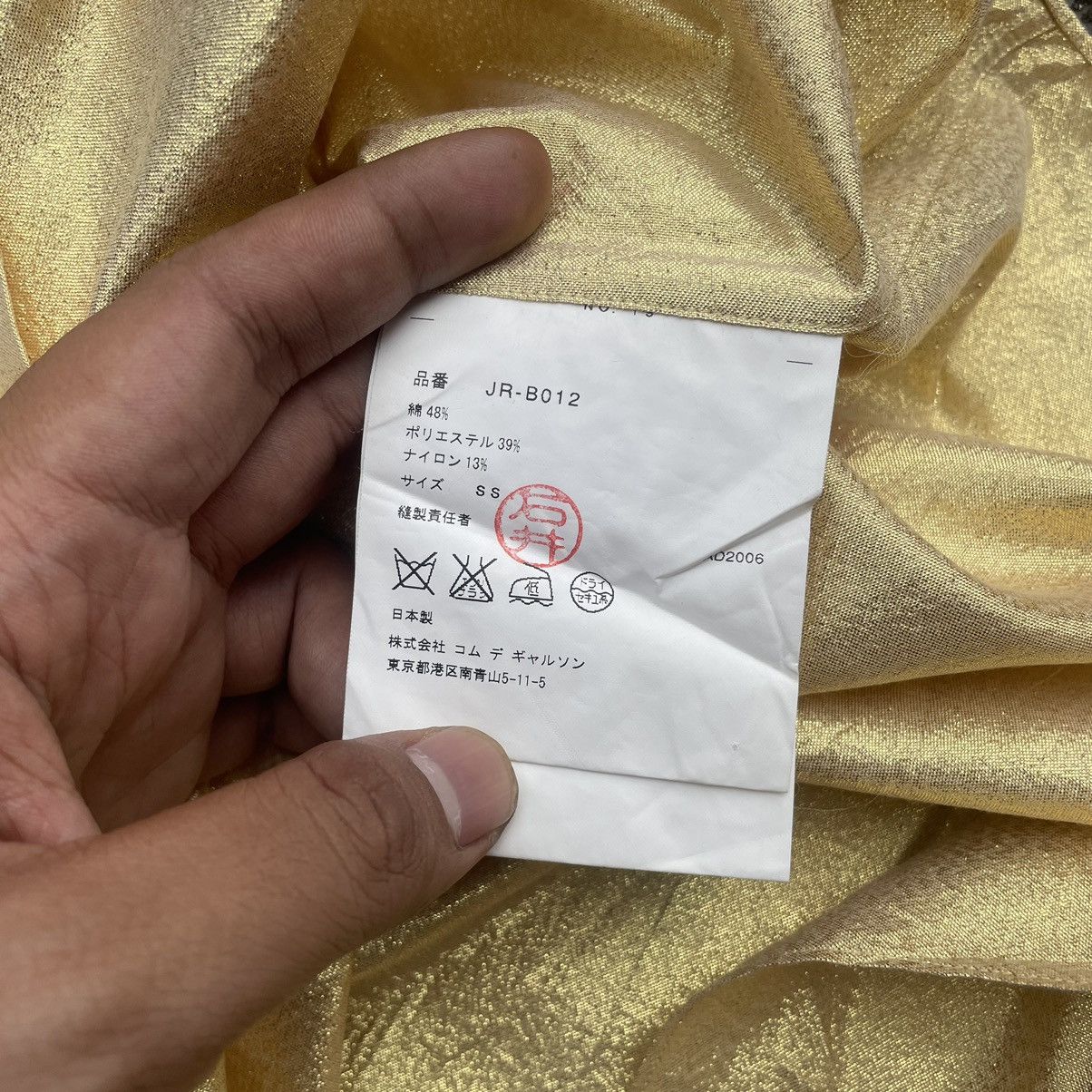 Junya Watanabe AD2006 Junya Watanabe Gold Metallic Shirts Button Up Size US S / EU 44-46 / 1 - 4 Thumbnail
