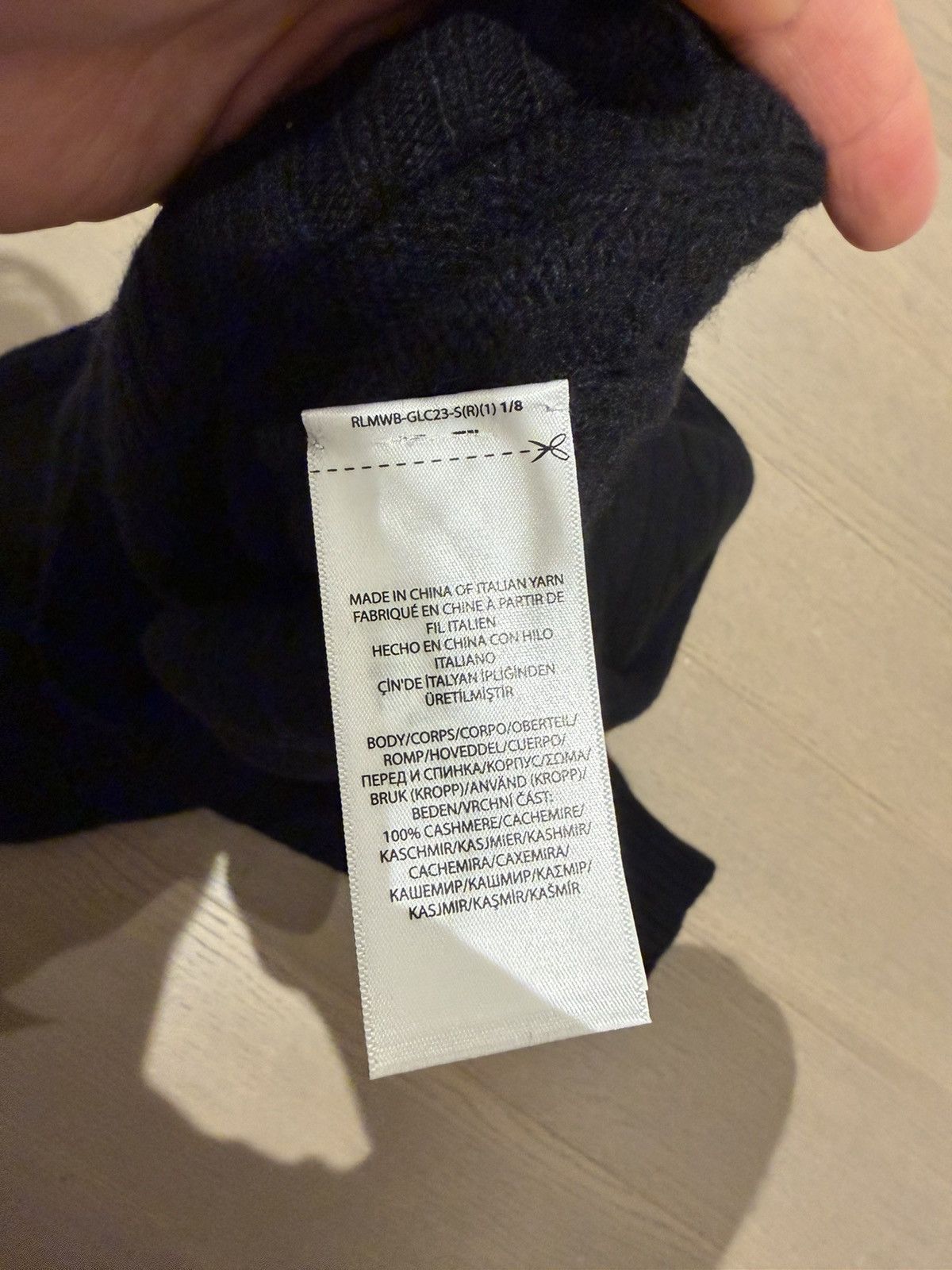 Polo Ralph Lauren Ralph Lauren The Iconic Cable Knit Cashmere Sweater (Black) Size US L / EU 52-54 / 3 - 5 Thumbnail