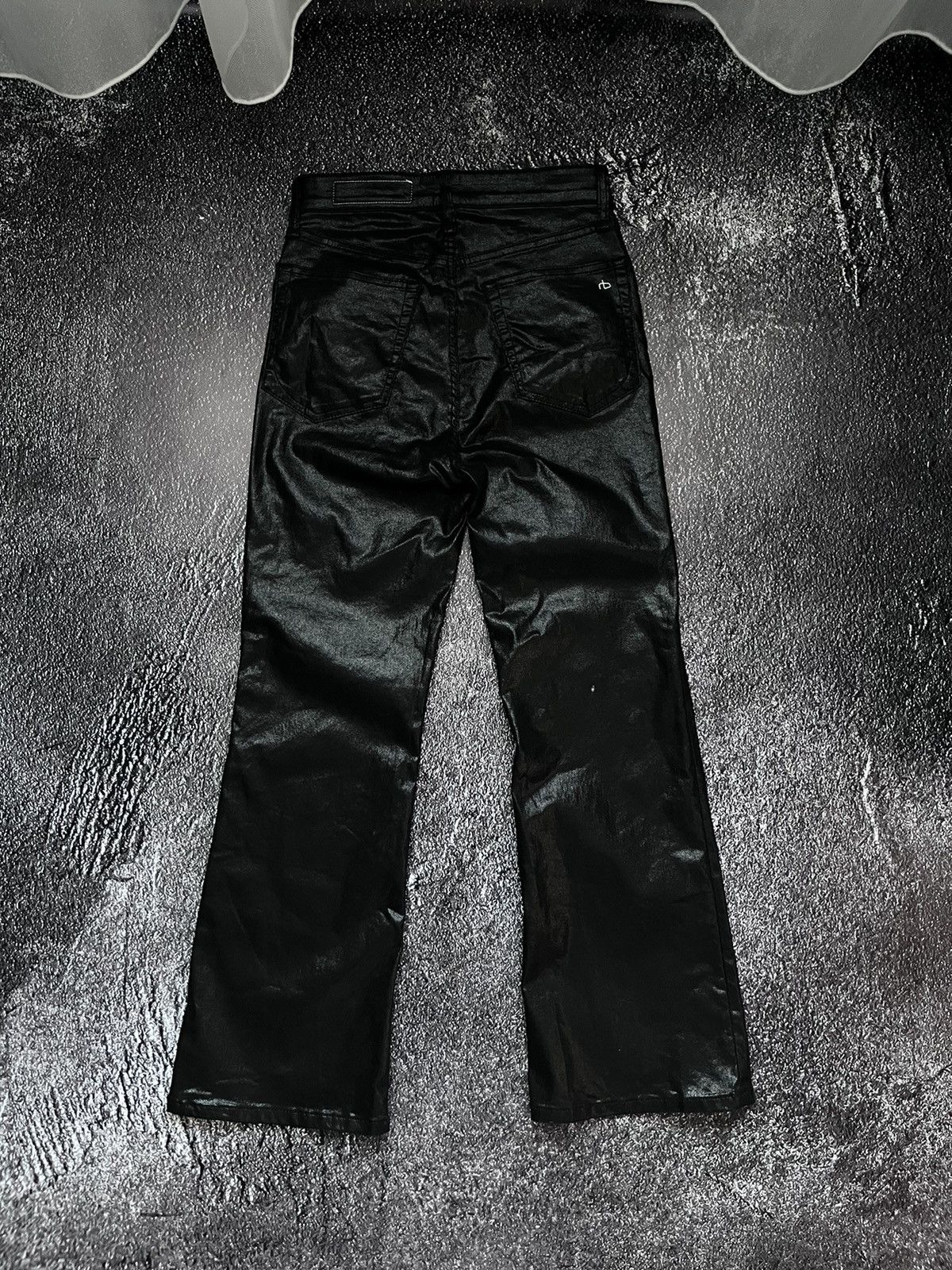Rag & Bone Rag & Bone Jeans Pants Green Ankle Flared Coated Washed Size 26" / US 2 / IT 38 - 2 Thumbnail