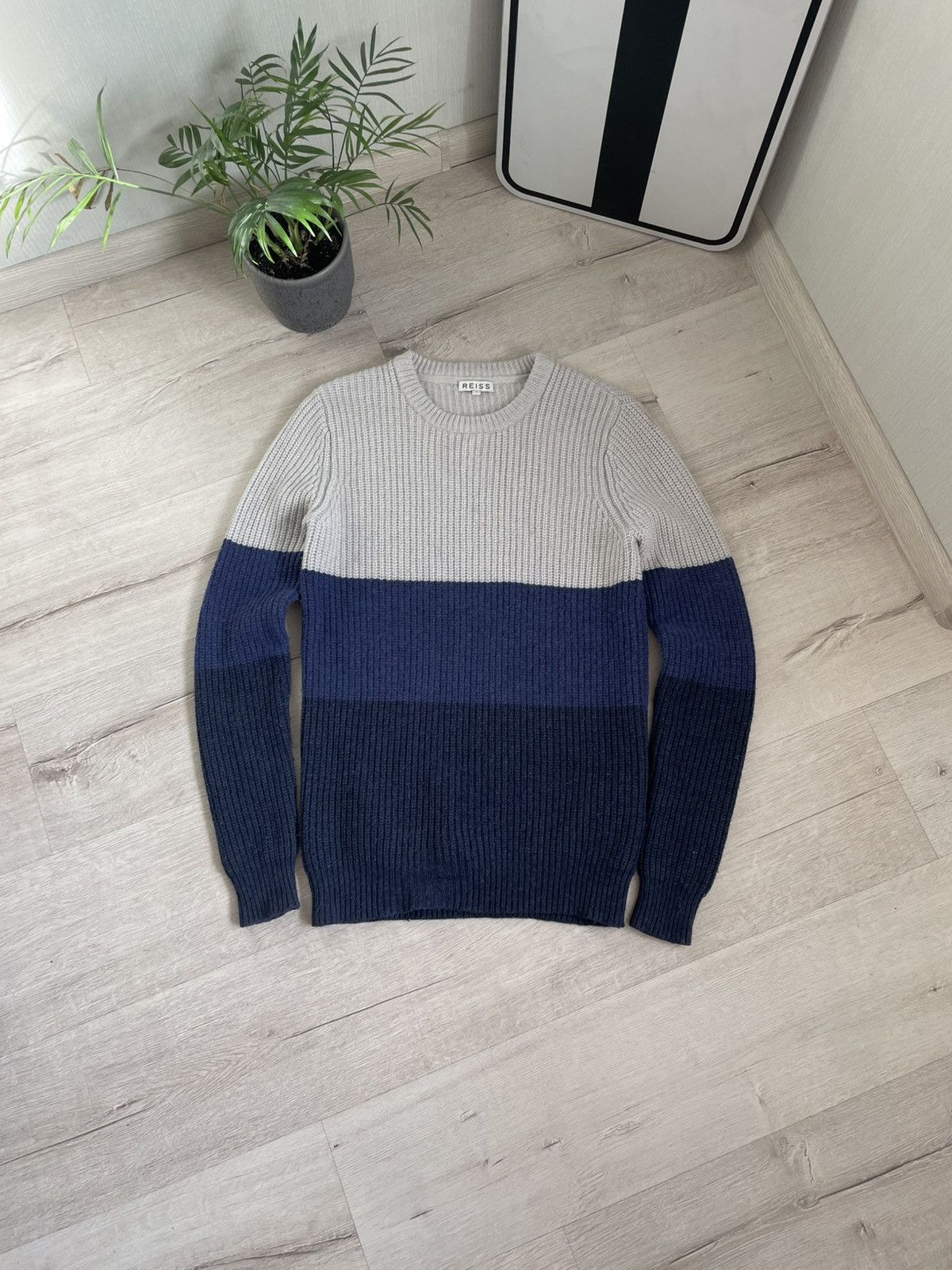 Reiss Rare Reiss Sweater Lambswool Knit Striped Y2k Design Size US S / EU 44-46 / 1 - 1 Thumbnail