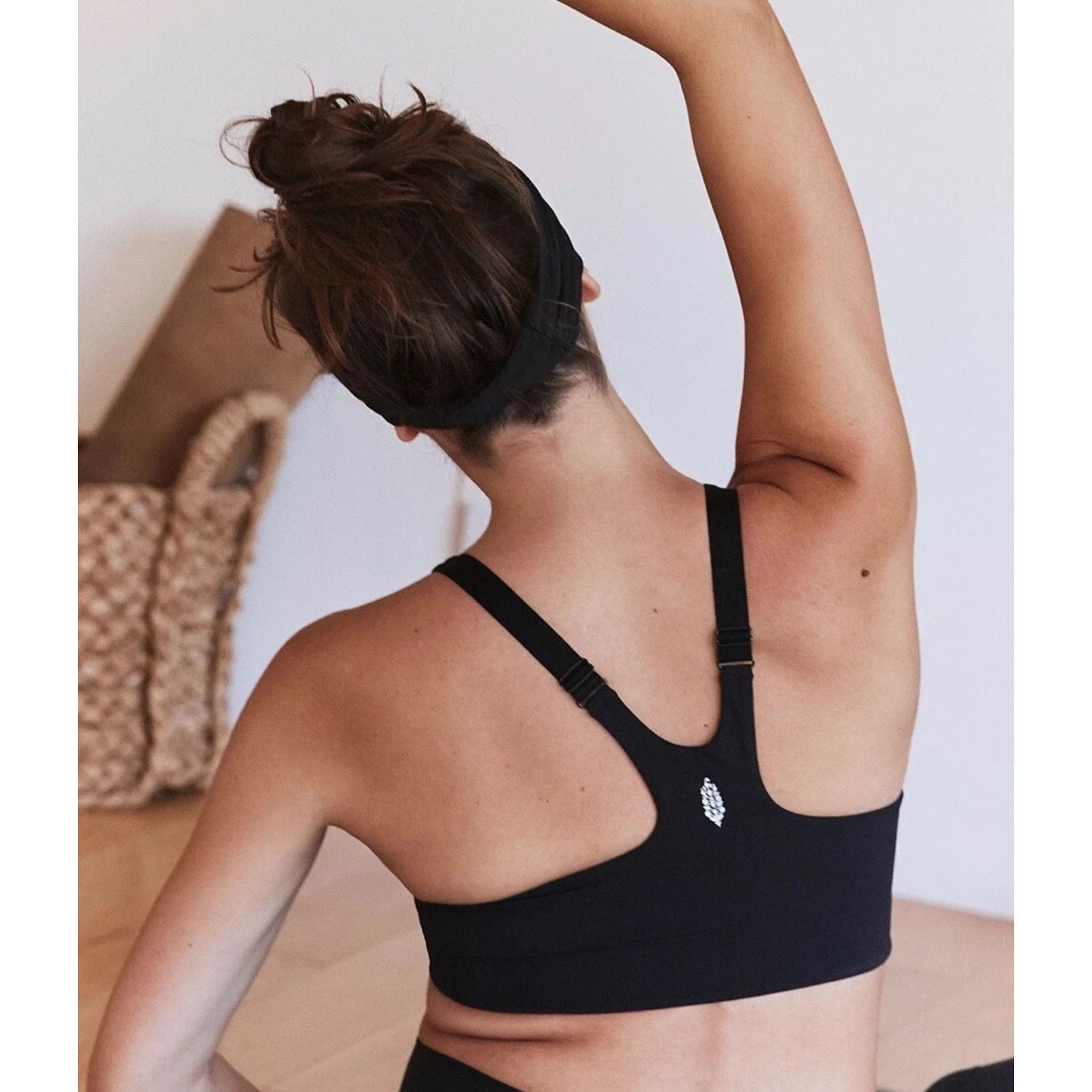 Free People NWT Free People x Hatch Square Neck Maternity Bra Black M Size ONE SIZE - 2 Thumbnail