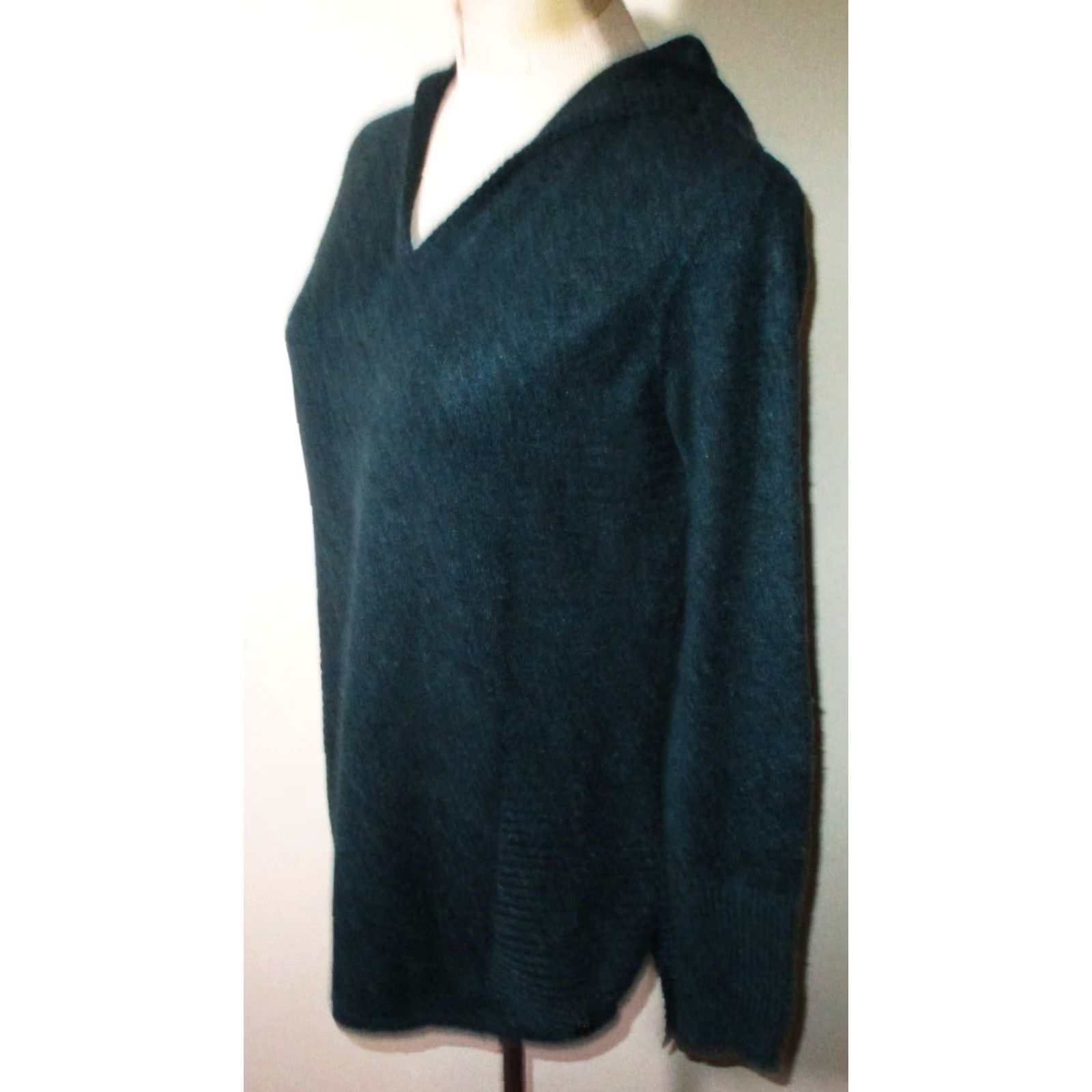 Royal Robbins ROYAL ROBBINS Teal Green Merino Wool Hooded Sweater Women's S Size S / US 4 / IT 40 - 4 Thumbnail
