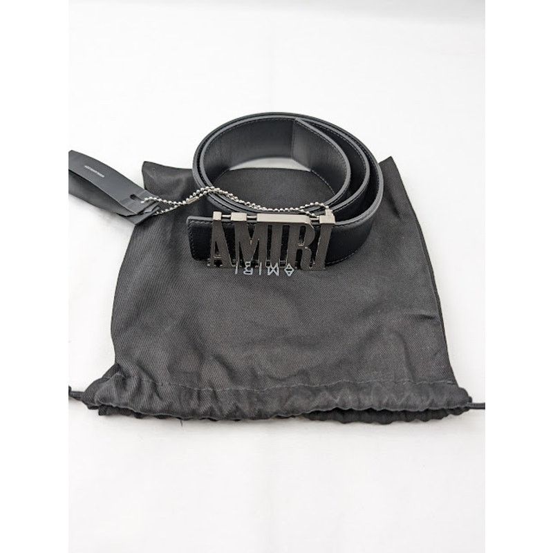 Amiri o1rshd1 Size: 70 / Core 4cm Nappa Belt in Black Size 26 - 18 Thumbnail