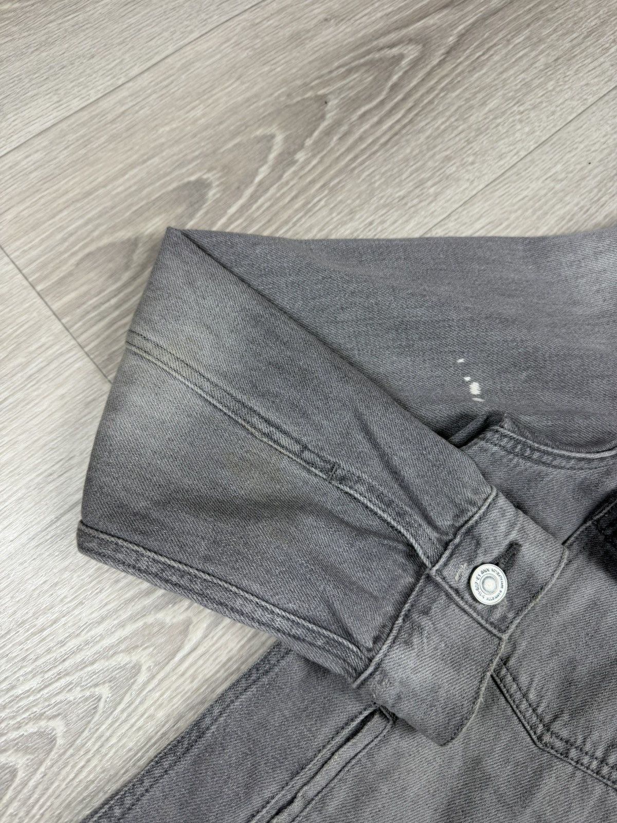 Allsaints ALLSAINTS Akola Jacket Distressed Gray Denim Size S Size US S / EU 44-46 / 1 - 8 Thumbnail