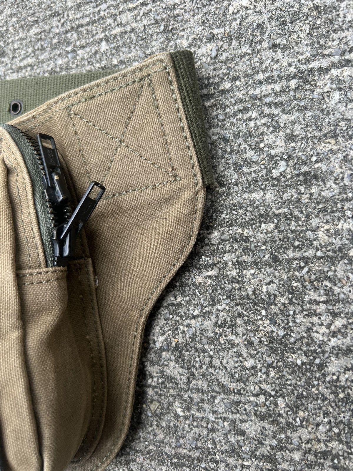 Lad Musician Vintage Lad Musician Faded Olive Green Military Chest Bag Size ONE SIZE - 15 Thumbnail