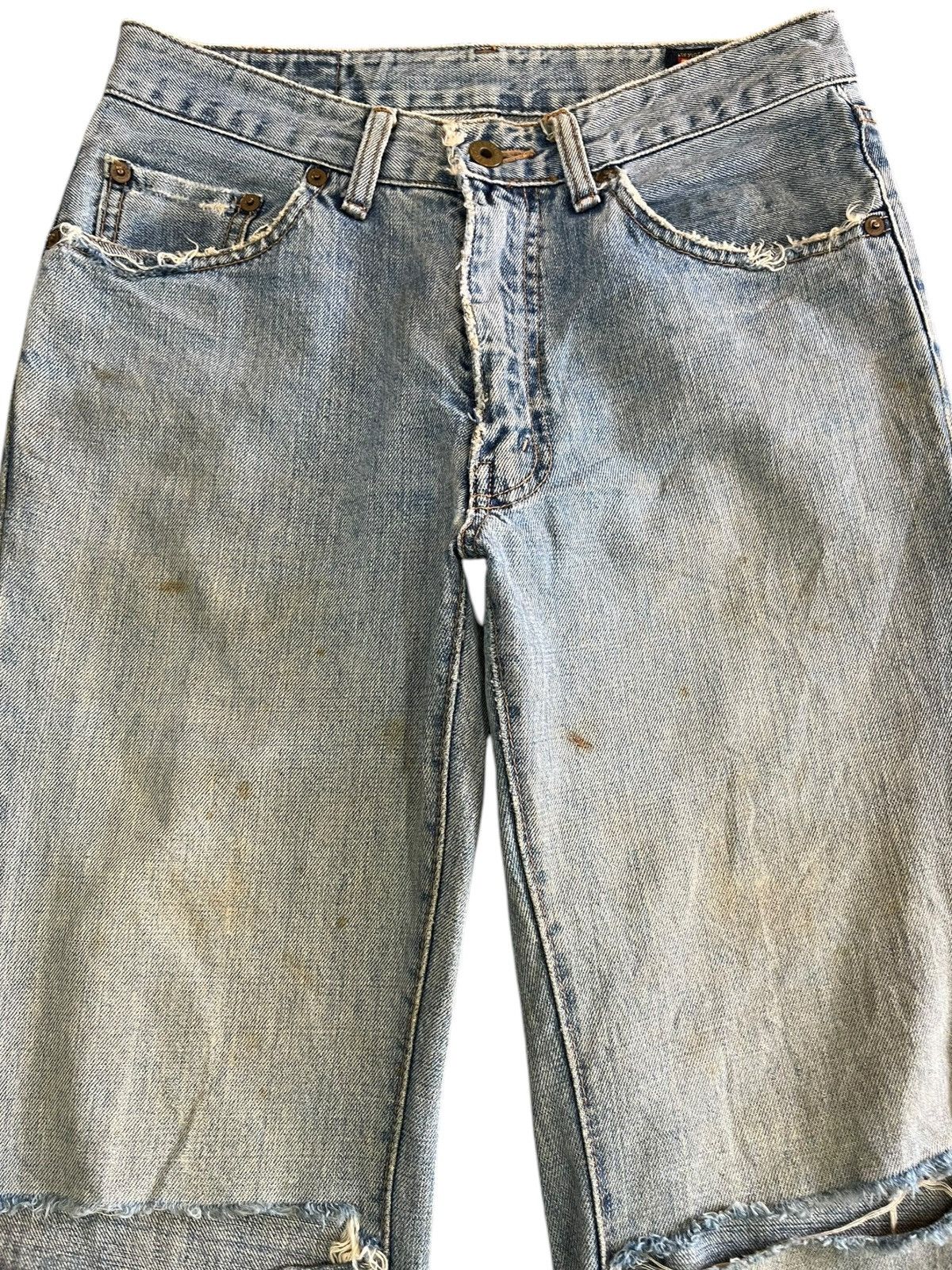 Big John × Vintage Vintage Big John Flare Distressed Denkm Size US 29 - 2 Thumbnail