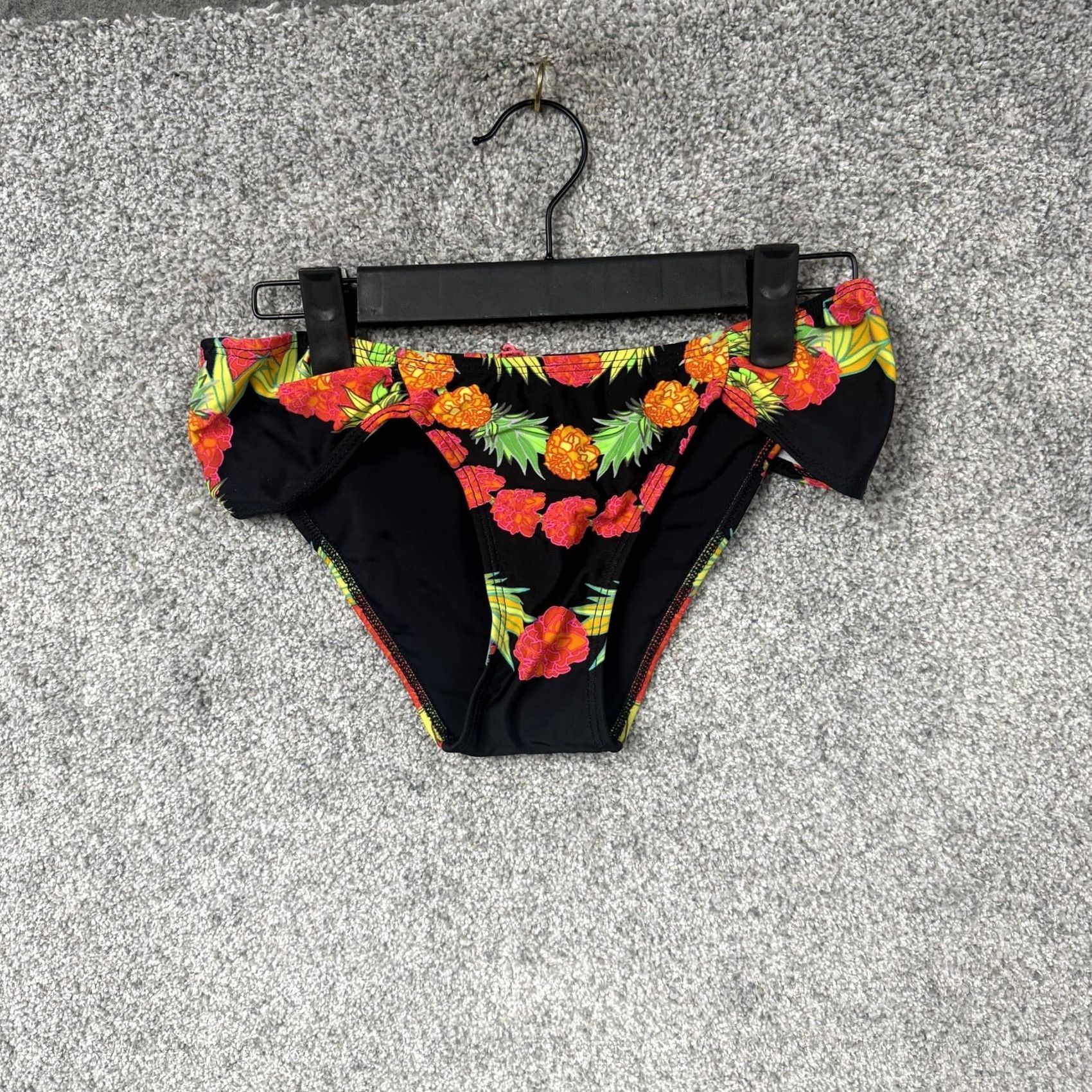 Mara Hoffman Mara Hoffman Bikini Bottom S Pineapple Botanical Floral Multicolor Ruffle Elastic Waist Lined Nylon Spandex Swim Bottom Womens XS? Size 28" / US 6 / IT 42 - 4 Thumbnail