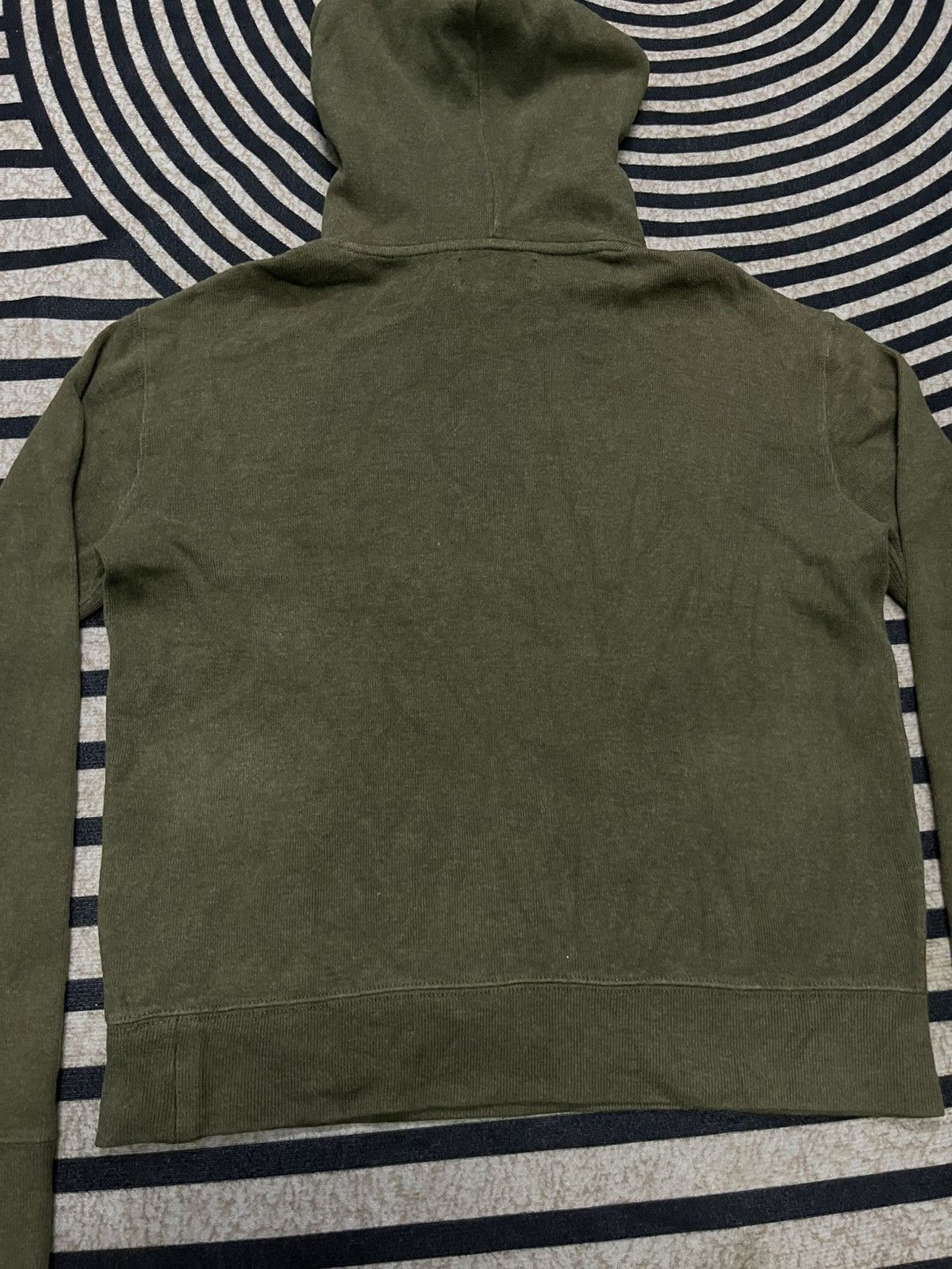 Polo Ralph Lauren 2000s POLO BY RALPH LAUREN SHEEP SUEDE ELBOW FADED HOODIE Size US M / EU 48-50 / 2 - 18 Thumbnail