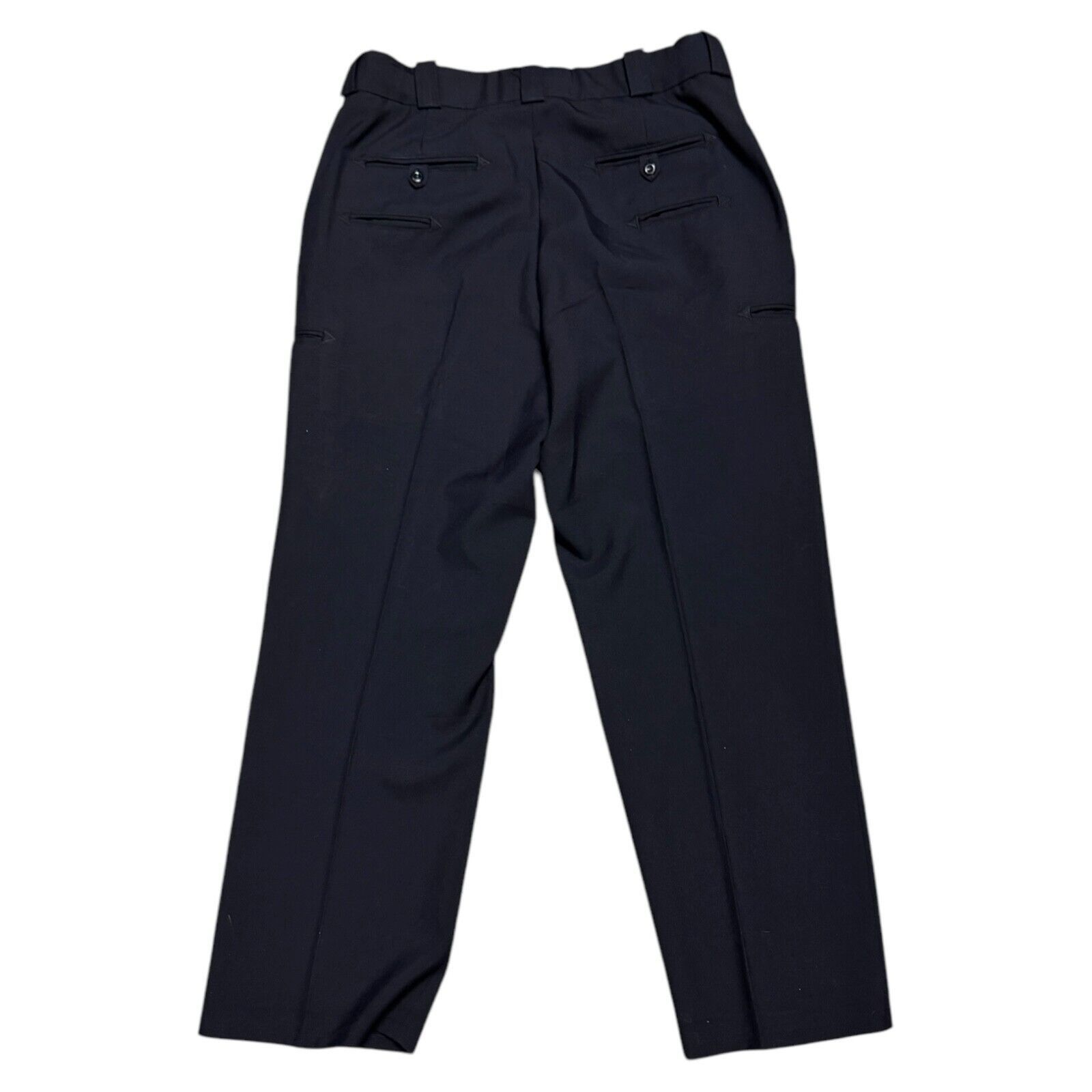 Designer BLAUER Pleated Navy Blue Pocket Work Straight Pants 34x30 Size US 34 / EU 50 - 3 Thumbnail