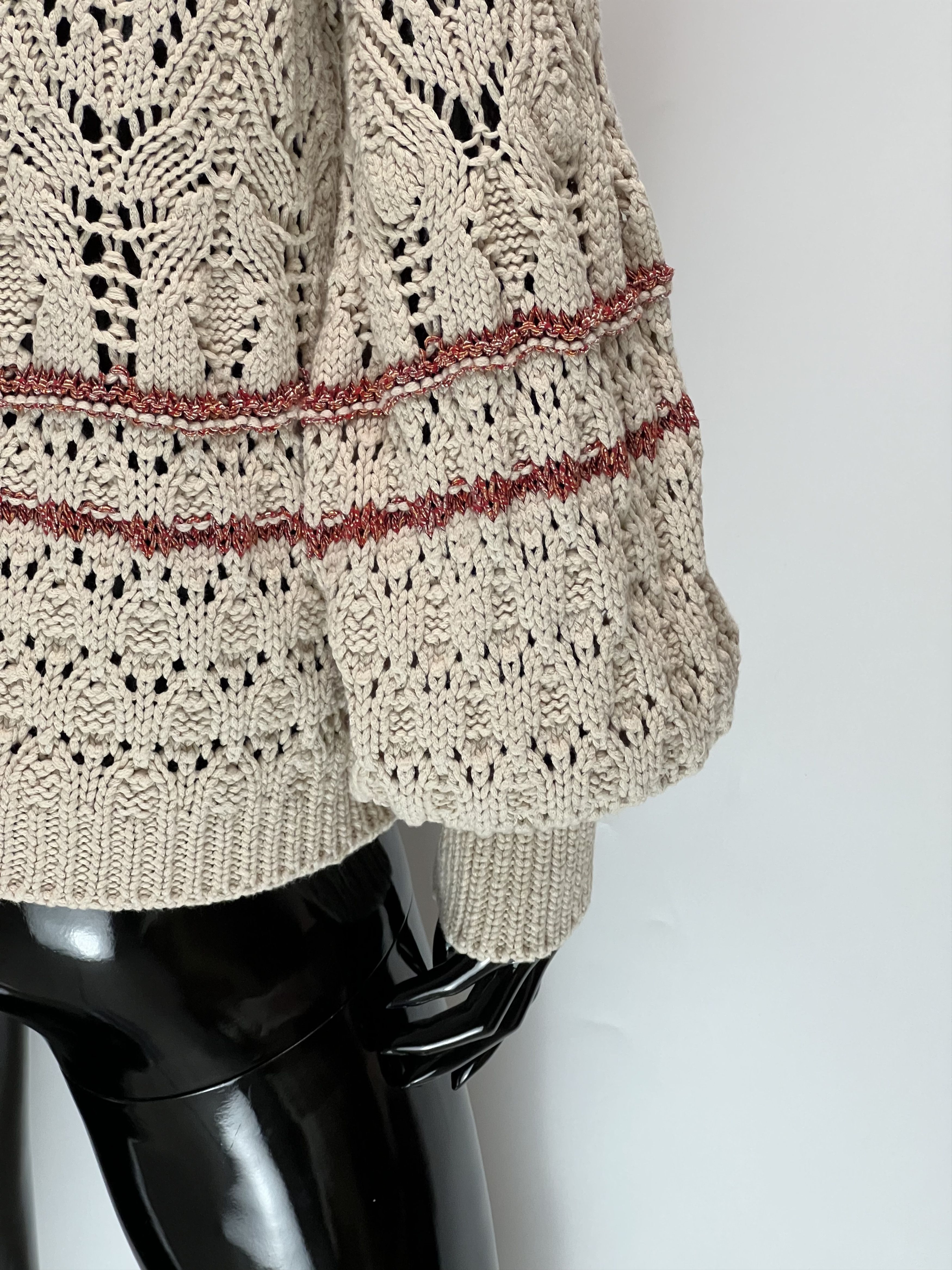 Sezane Sezane Knitted Sweater With Ruffles Size M Made in Italy Size M / US 6-8 / IT 42-44 - 9 Thumbnail