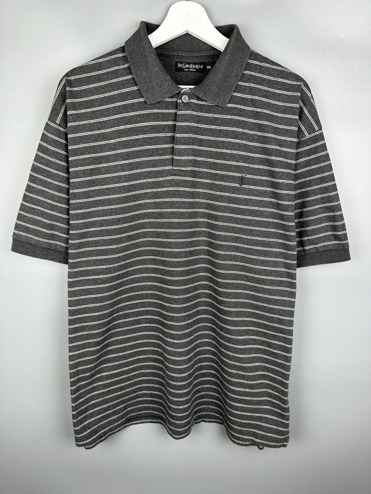 Yves Saint Laurent Yves Saint Laurent YSL Polo T Shirt Stripe Luxury Old Money Size US XL / EU 56 / 4 - 1 Thumbnail