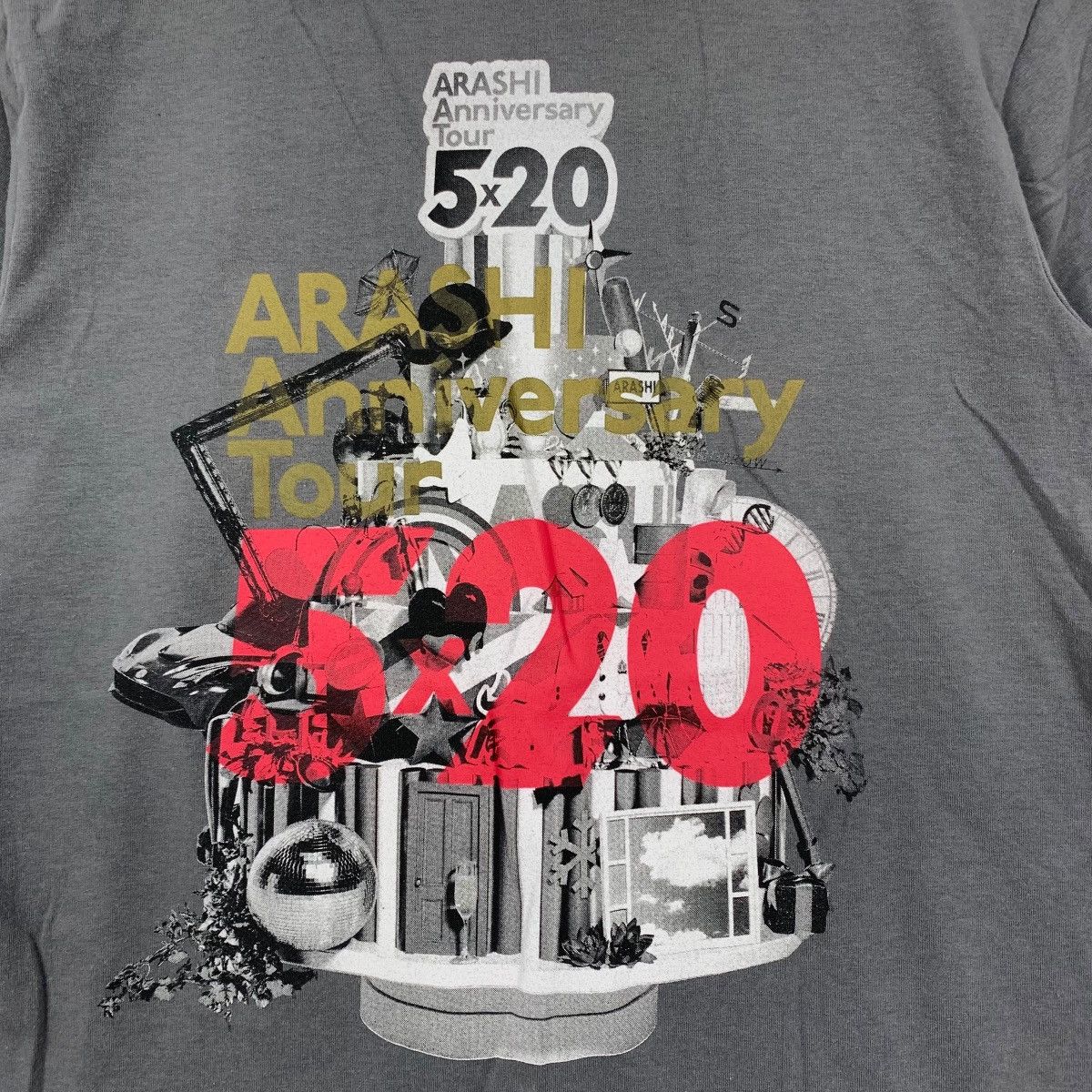 Japanese Brand ARASHI ANNIVERSARY TOUR 5x20 Japanese Band Rock Short Shirt Size US S / EU 44-46 / 1 - 3 Thumbnail