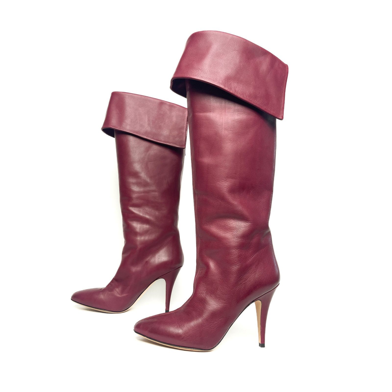 EERA Burgundy Long Boots Size US 9 / IT 39 - 5 Thumbnail