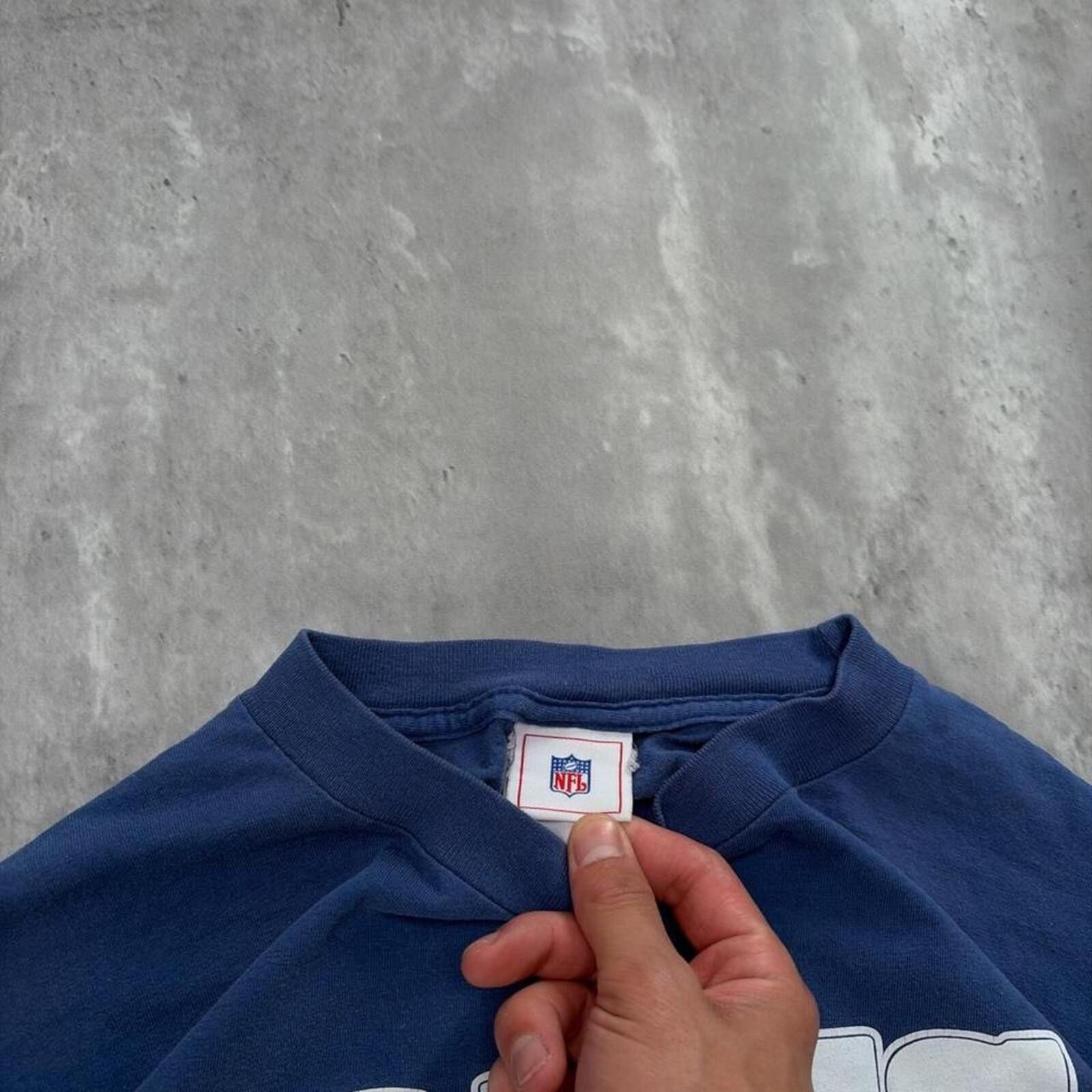 NFL Y2K Blue NFL Indianopolis Colts Football Long Sleeve Shirt Size US L / EU 52-54 / 3 - 6 Thumbnail