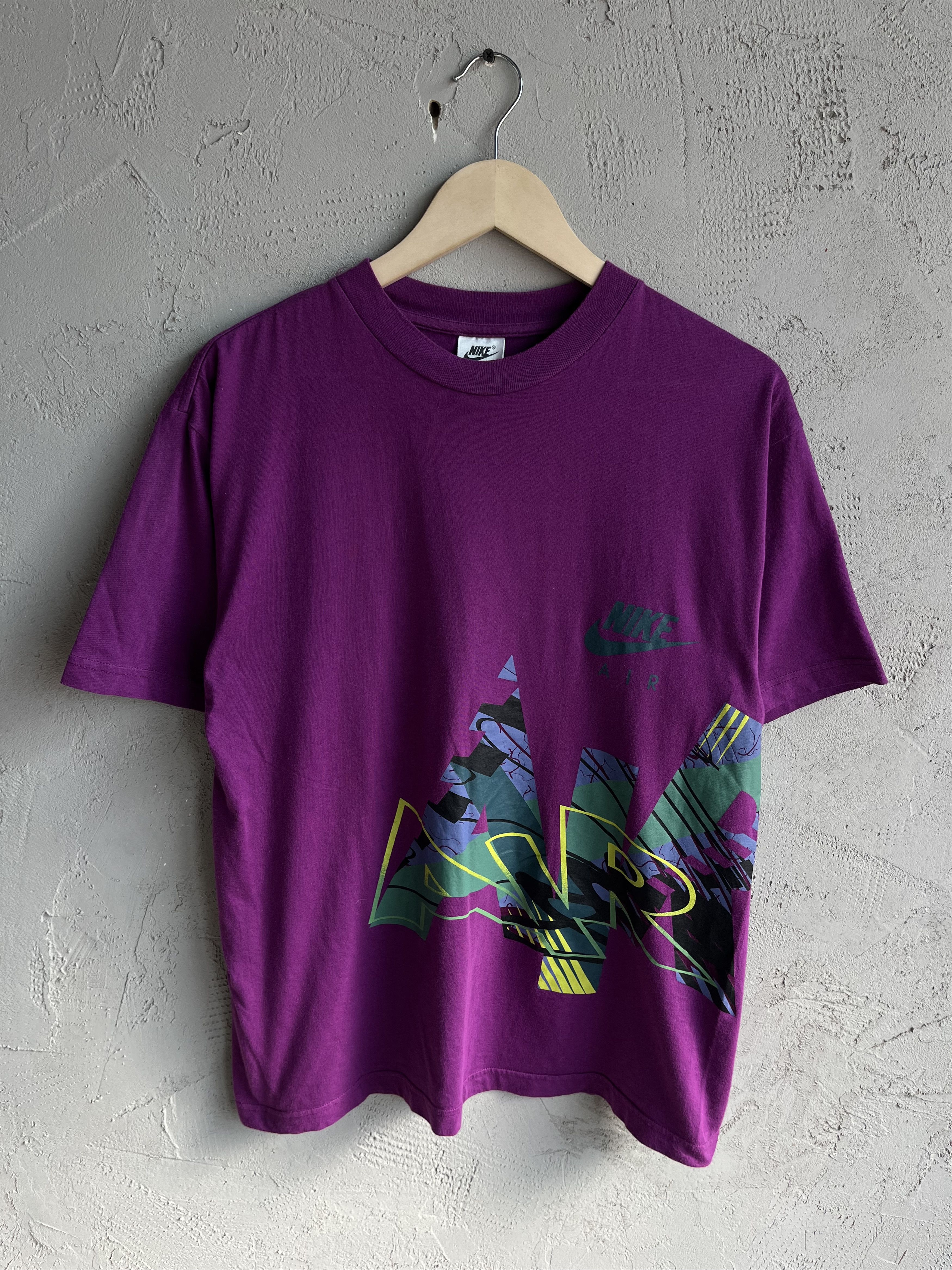 Nike × Vintage Vintage Y2K Nike Air Big Logo Swoosh Just Do It Purple Tee Size US S / EU 44-46 / 1 - 1 Thumbnail