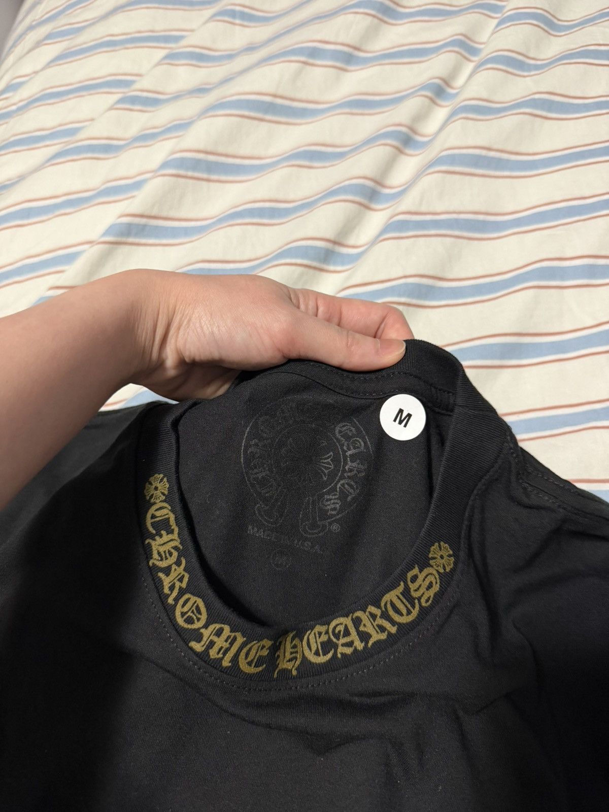 Chrome Hearts Chrome Hearts Neck Logo (Long Sleeve) tee shirt - NEW size M Size US M / EU 48-50 / 2 - 2 Thumbnail