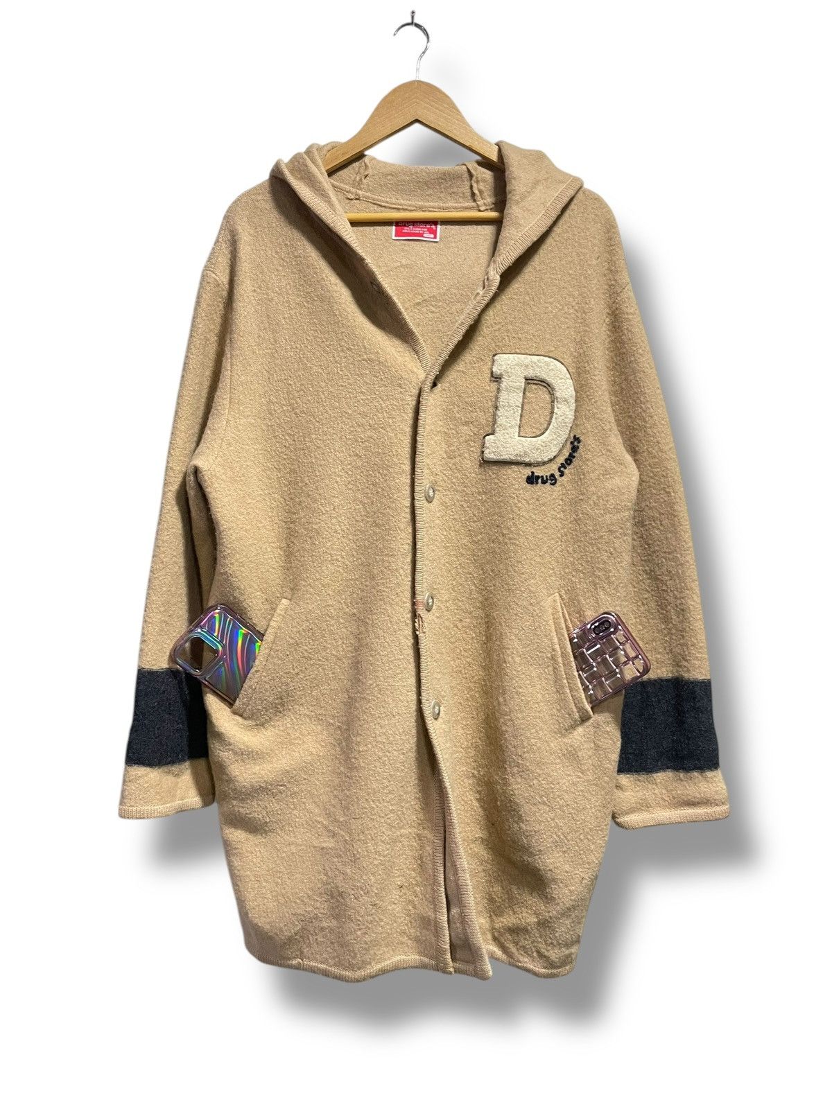 Japanese Brand × Vintage DRUGSTORE Brand Wool Long Coat (78) Size US M / EU 48-50 / 2 - 3 Thumbnail