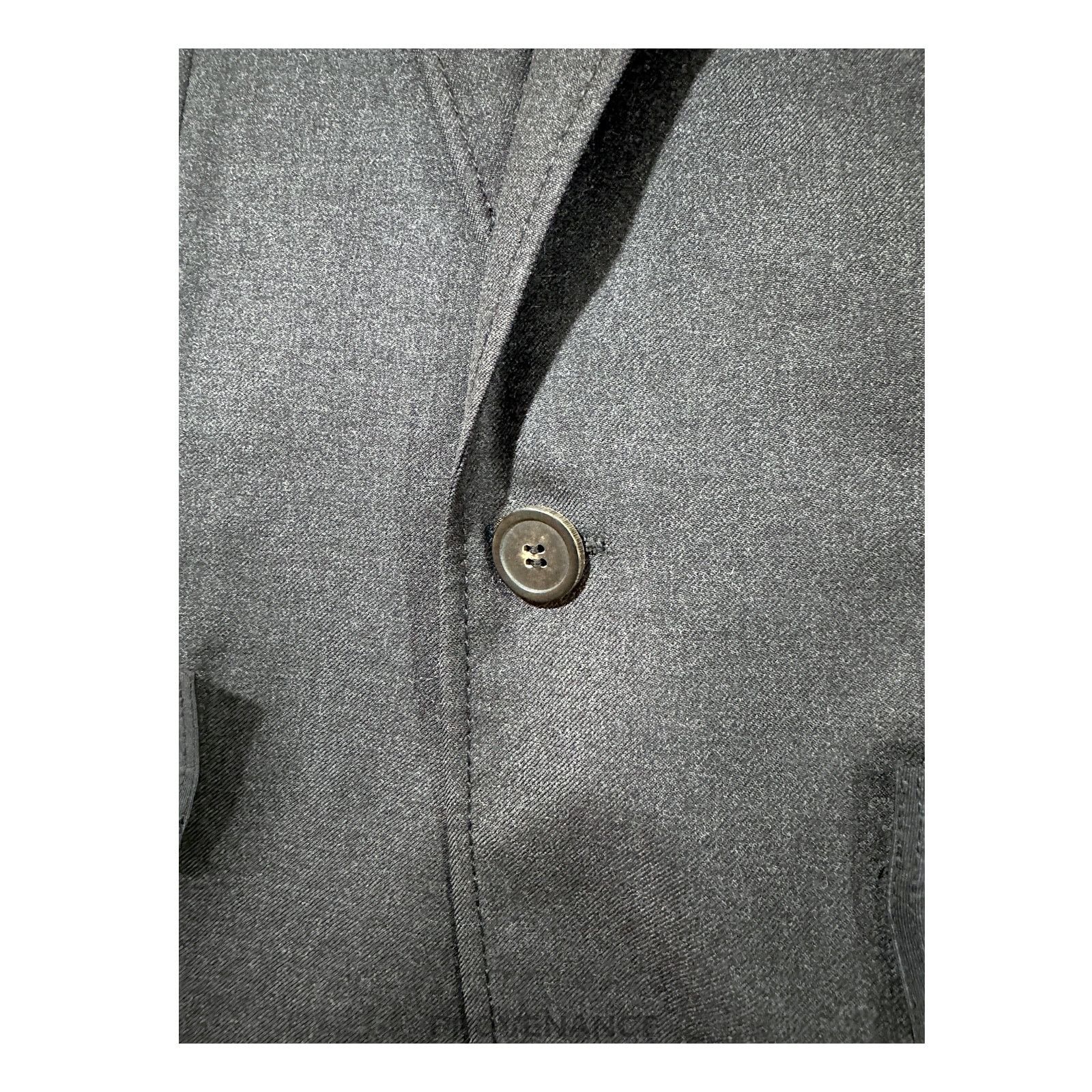 Lanvin 🔴 Lanvin Grosgrain Trim Blazer Jacket Coat - Grey 36 46 Size US S / EU 44-46 / 1 - 7 Thumbnail