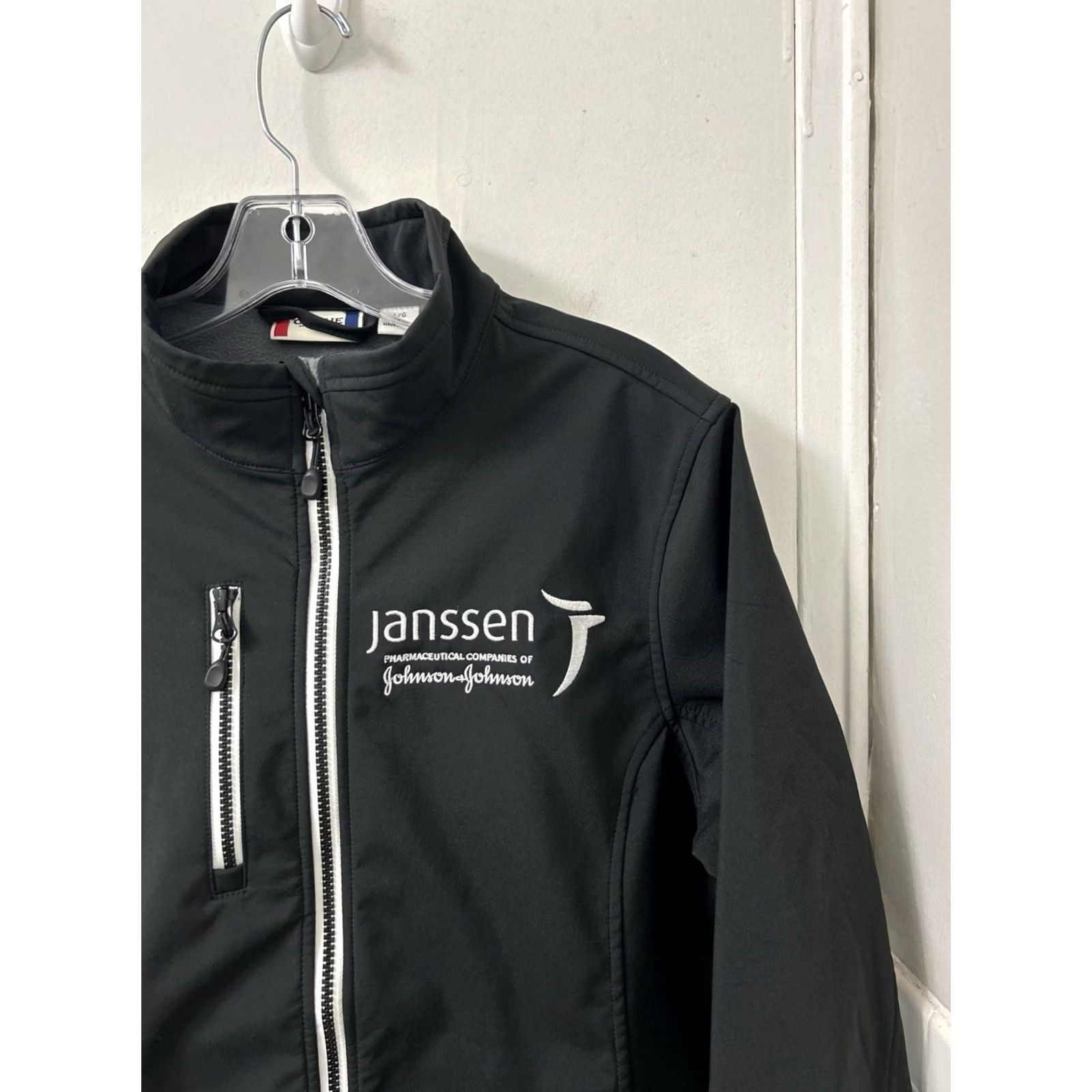 Vintage Clique Jacket Womens L Black Softshell Fleece Lined Size L / US 10 / IT 46 - 4 Thumbnail