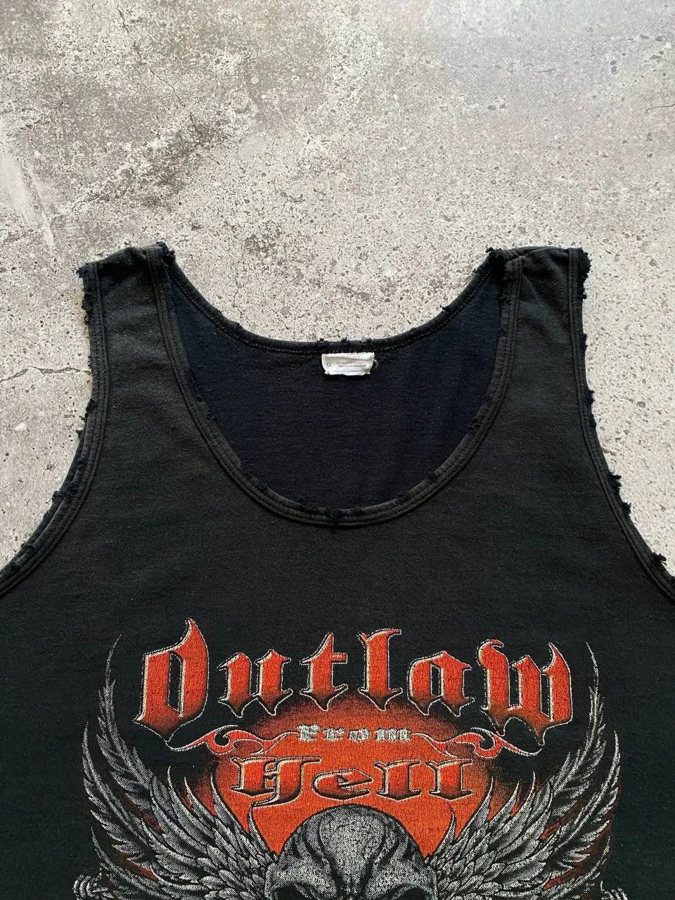 Band Tees VINTAGE OUTLAW FROM HELL SKULL DISTRESSED FADED TANK TOP Size US L / EU 52-54 / 3 - 3 Thumbnail